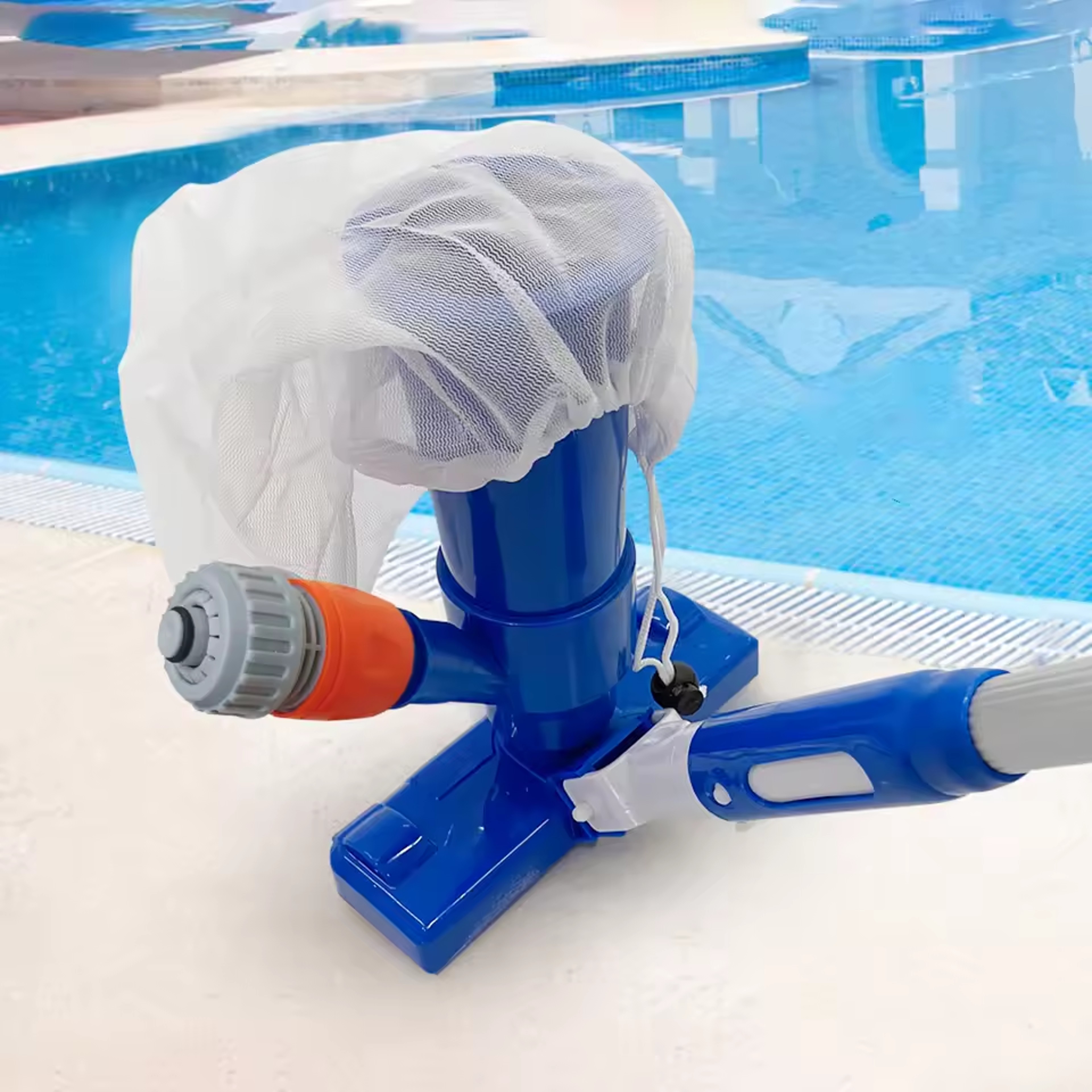 HydroJet Portable Pool Vacuum Cleaner With Telescopic Pole For Above Ground Pools  Spas 1