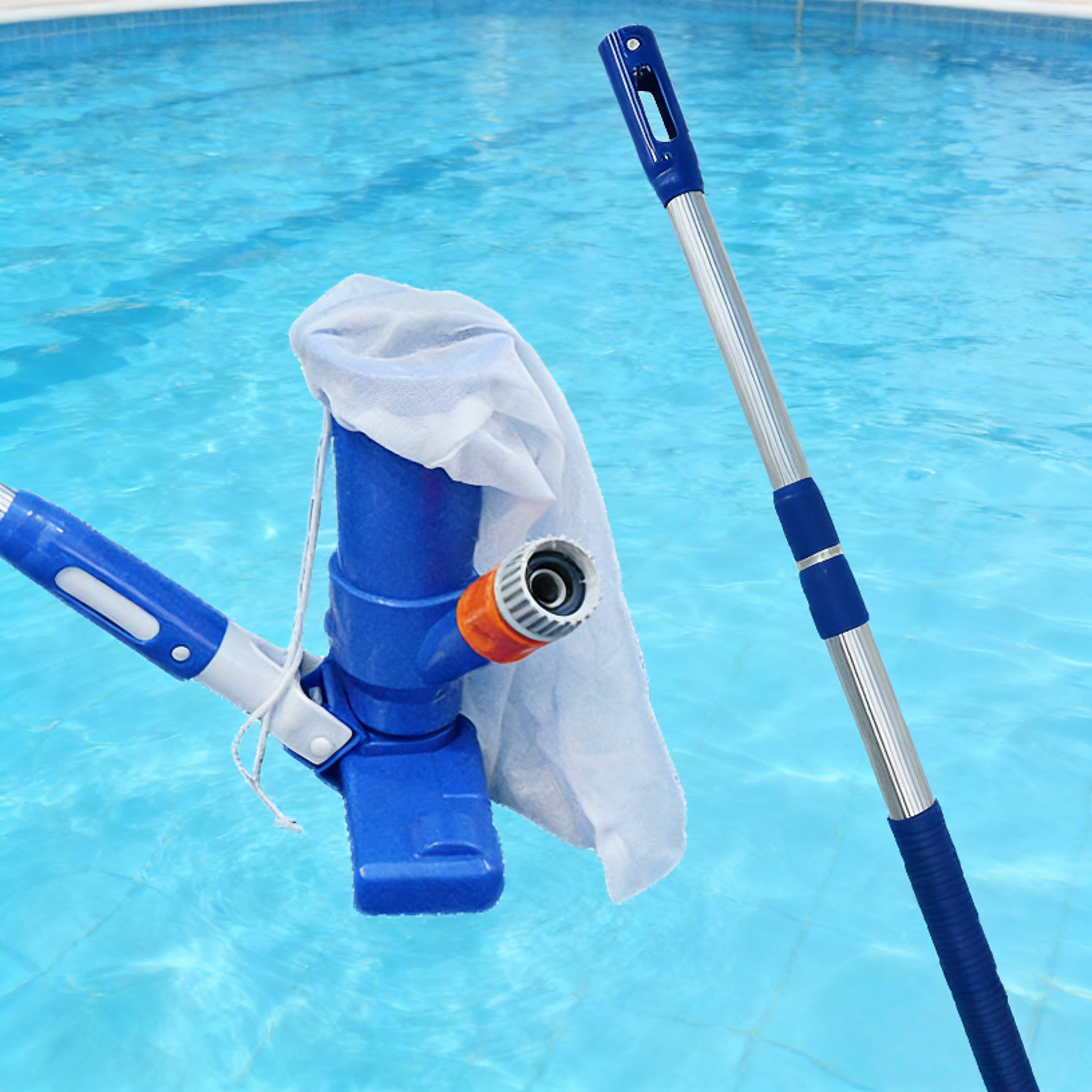 HydroJet Portable Pool Vacuum Cleaner With Telescopic Pole For Above Ground Pools  Spas 7
