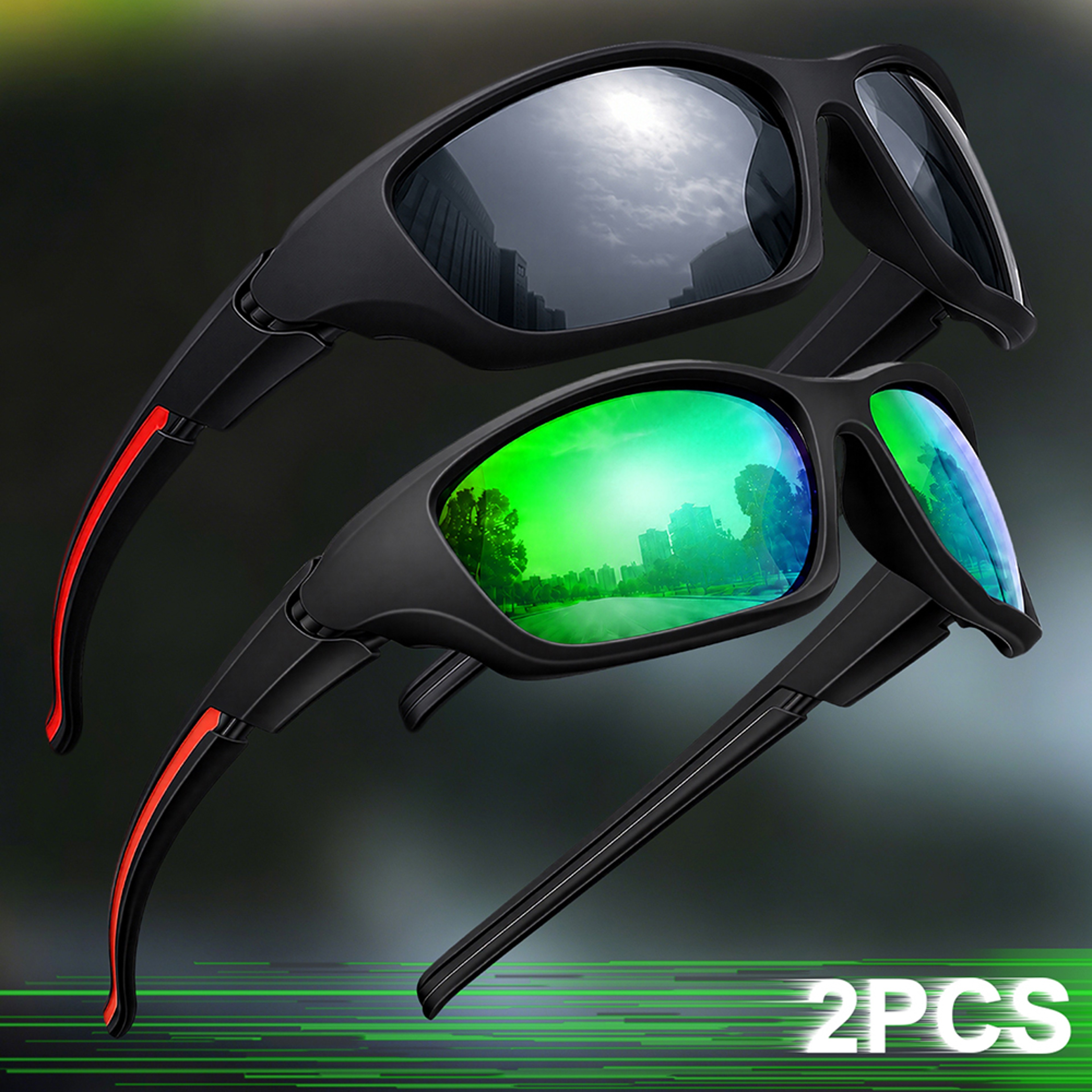 Advanced Polarized Sports Sunglasses For Men  Women Outdoor Performance Wrap 8