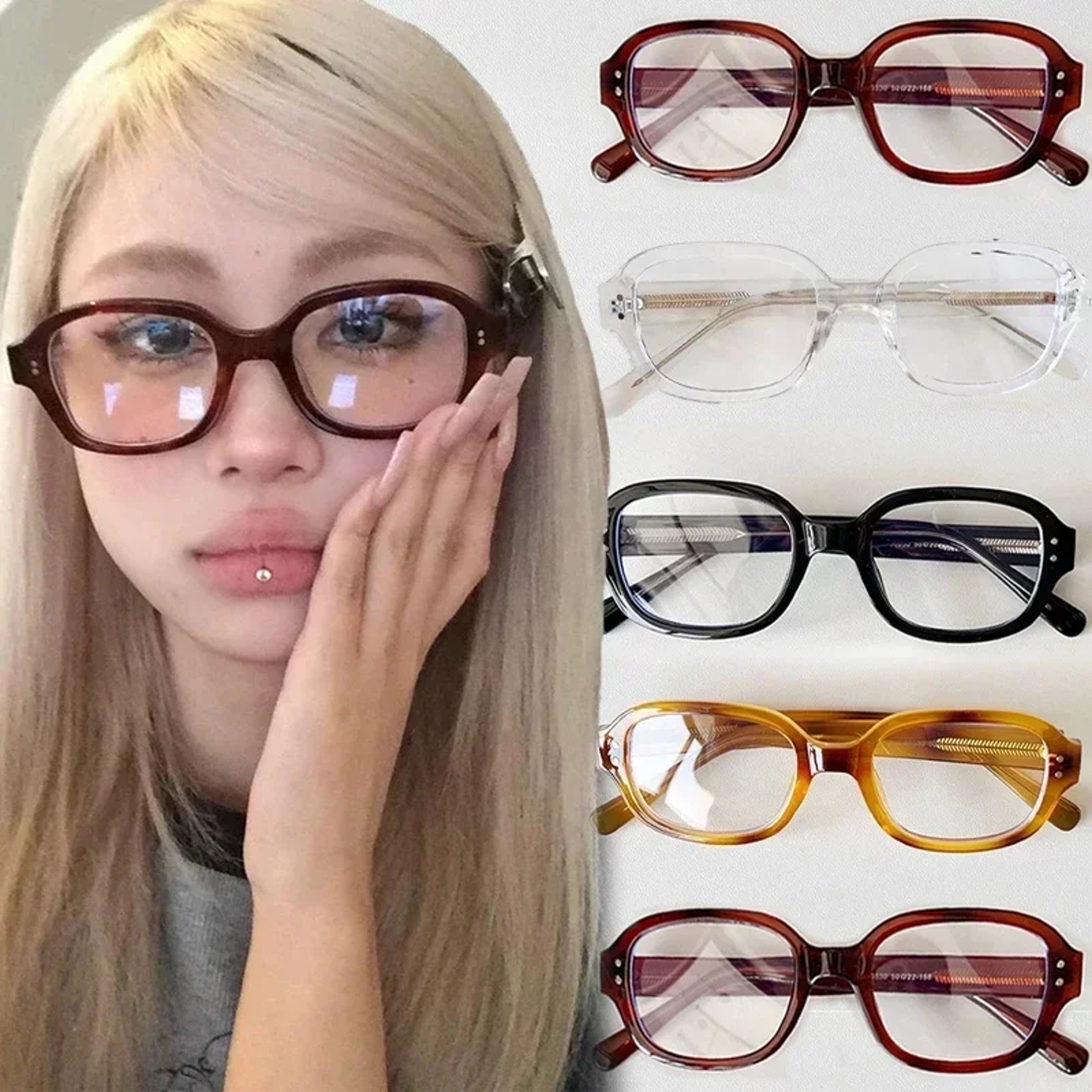Vintage Square Frame Blue Light Blocking Glasses Retro Reading Eyewear 0