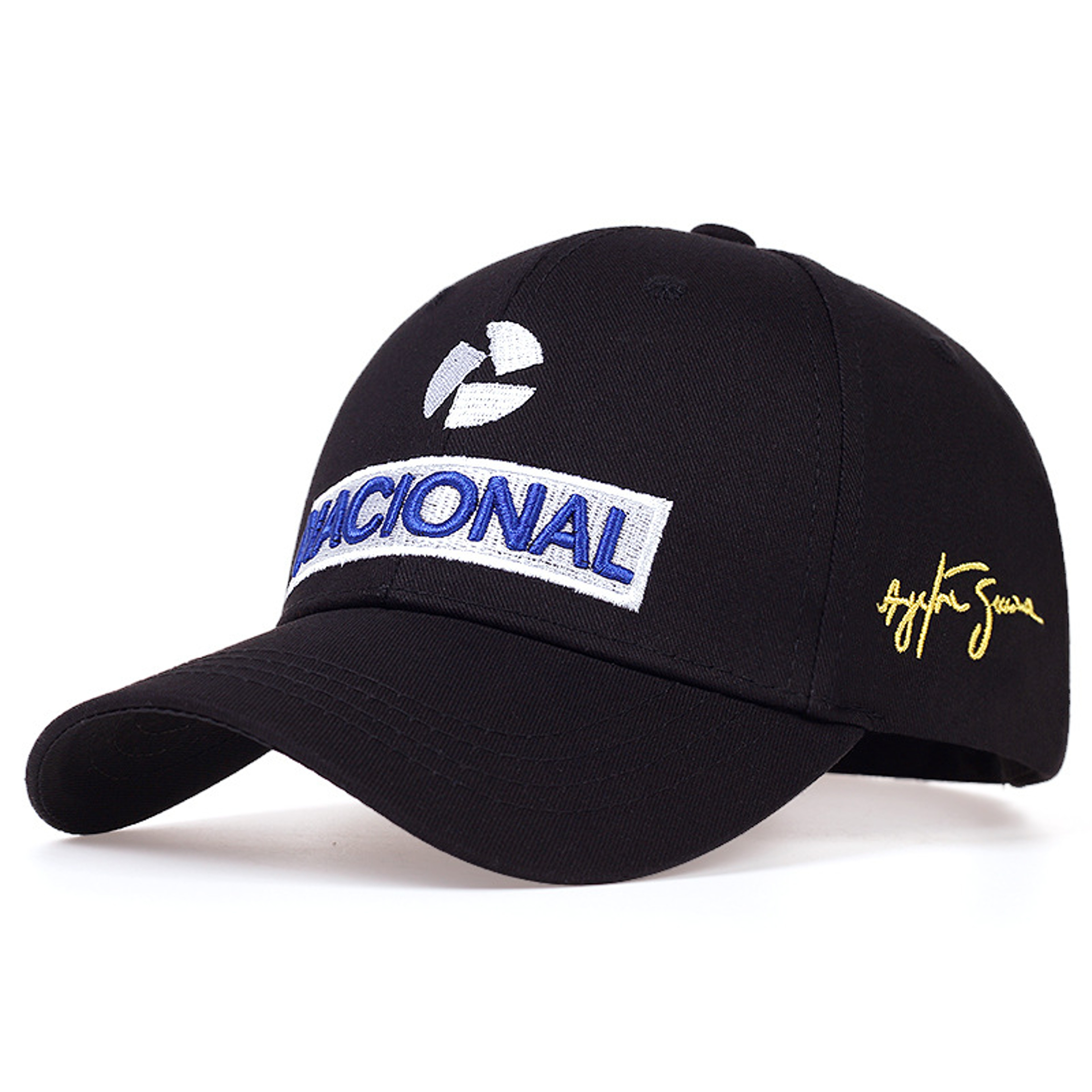 Ayrton Senna Racing Embroidered Baseball Cap Sun Protection Tribute Hat 5