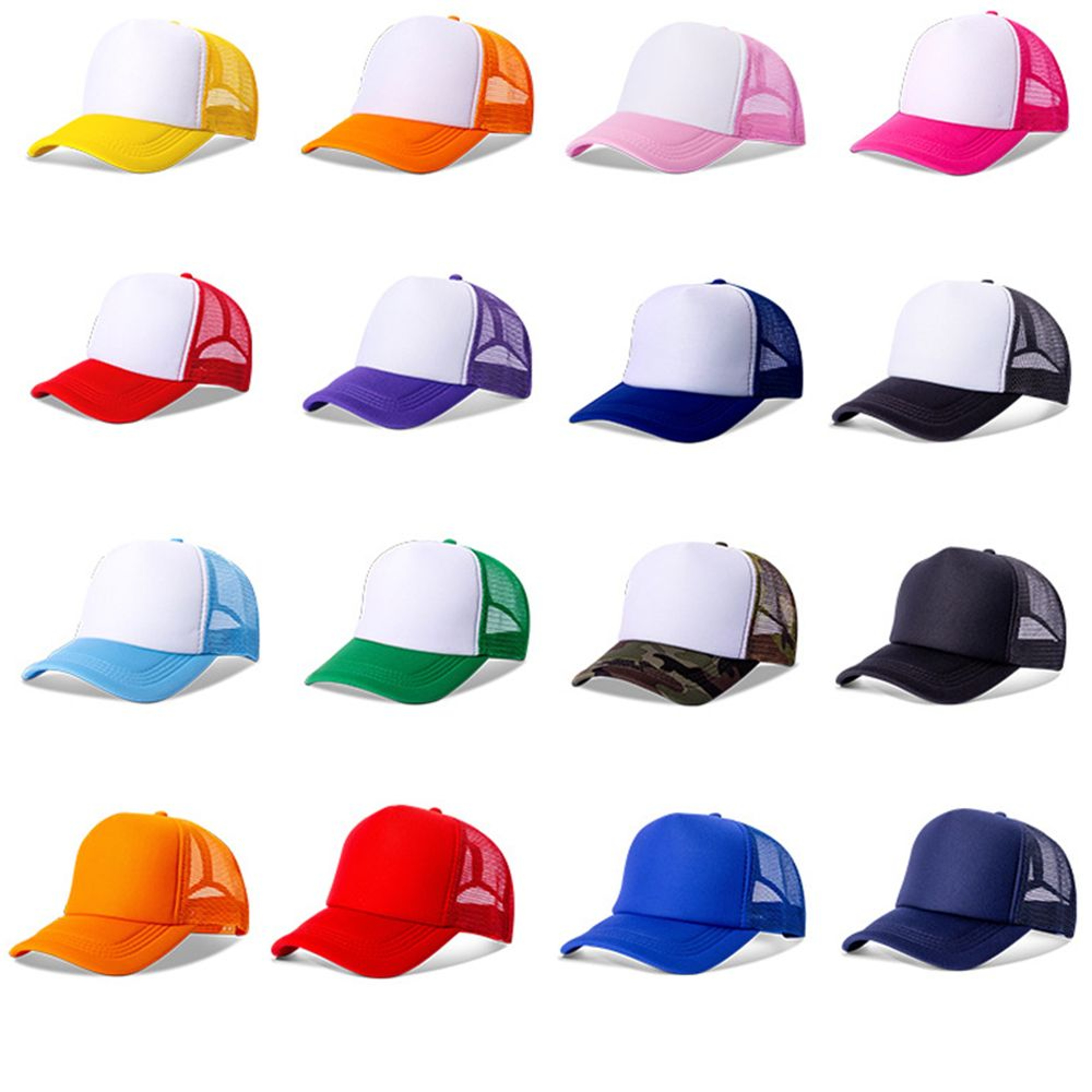 Unisex Adjustable Baseball Cap Trucker Snapback Mesh Sun Hat For Men  Women 0