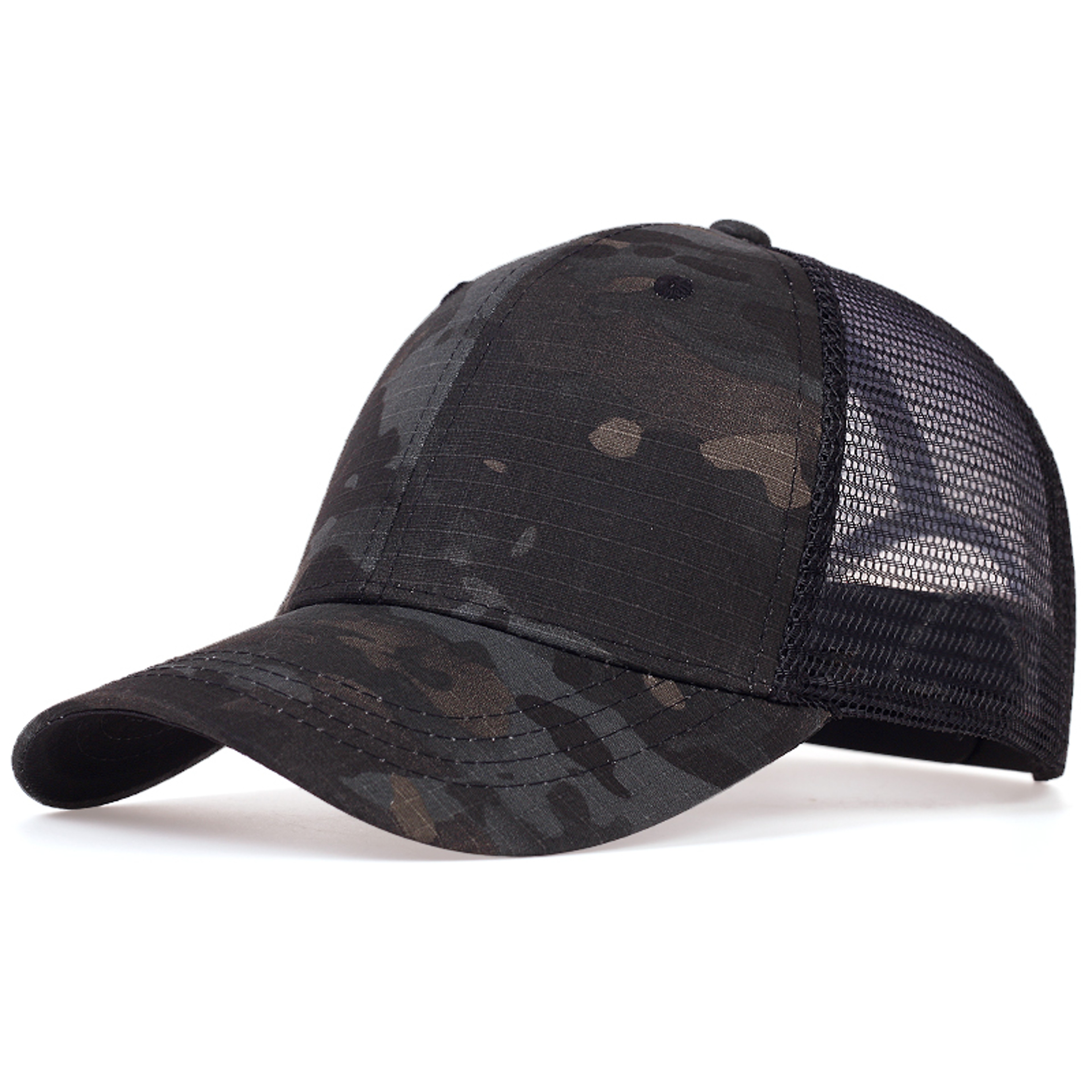 Breathable Mesh Sun Hat Adjustable Trucker Tactical Camouflage Cap 6