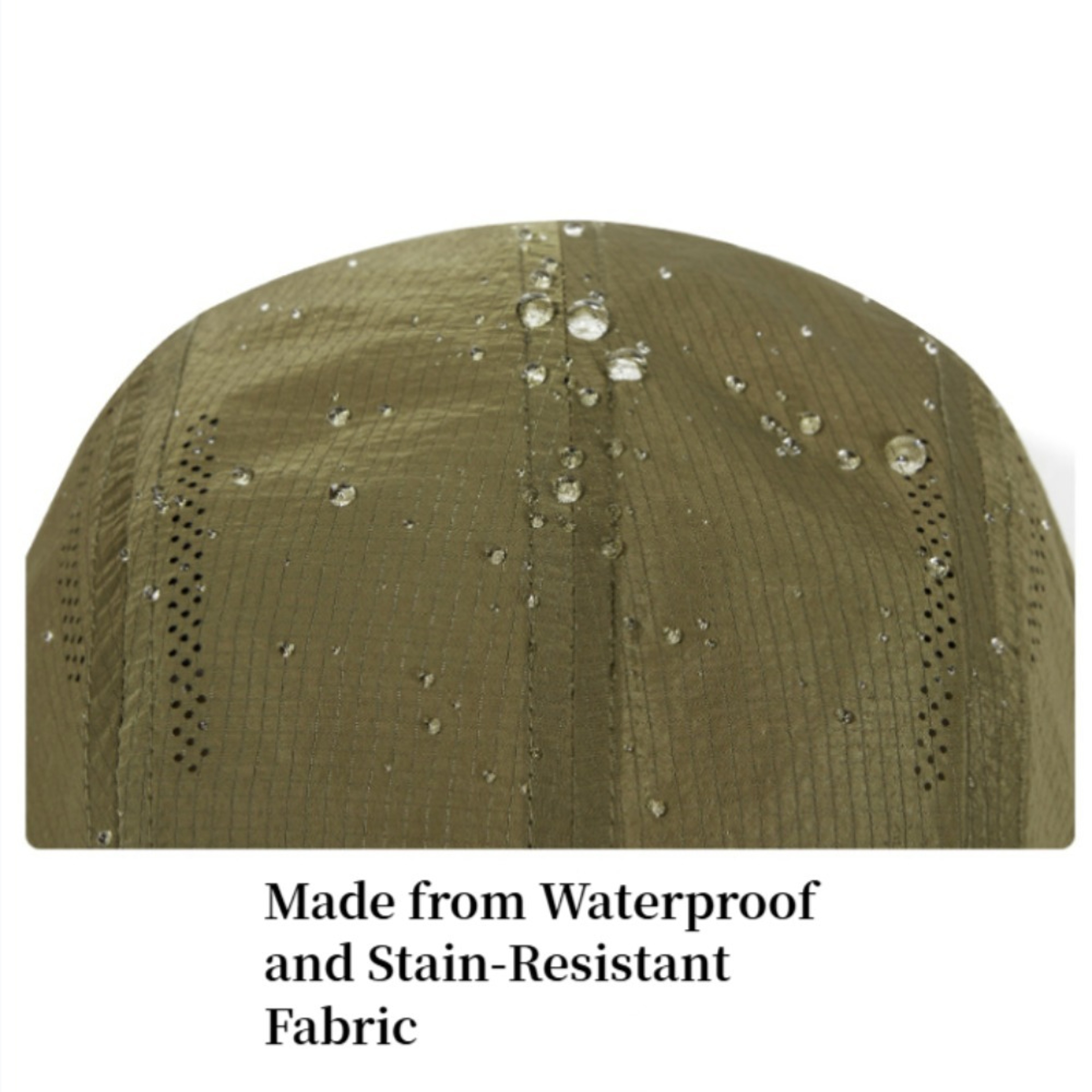 Waterproof Nylon Mesh Flat Top Baseball Cap For Outdoor Sports Running Cycling  Golf 2