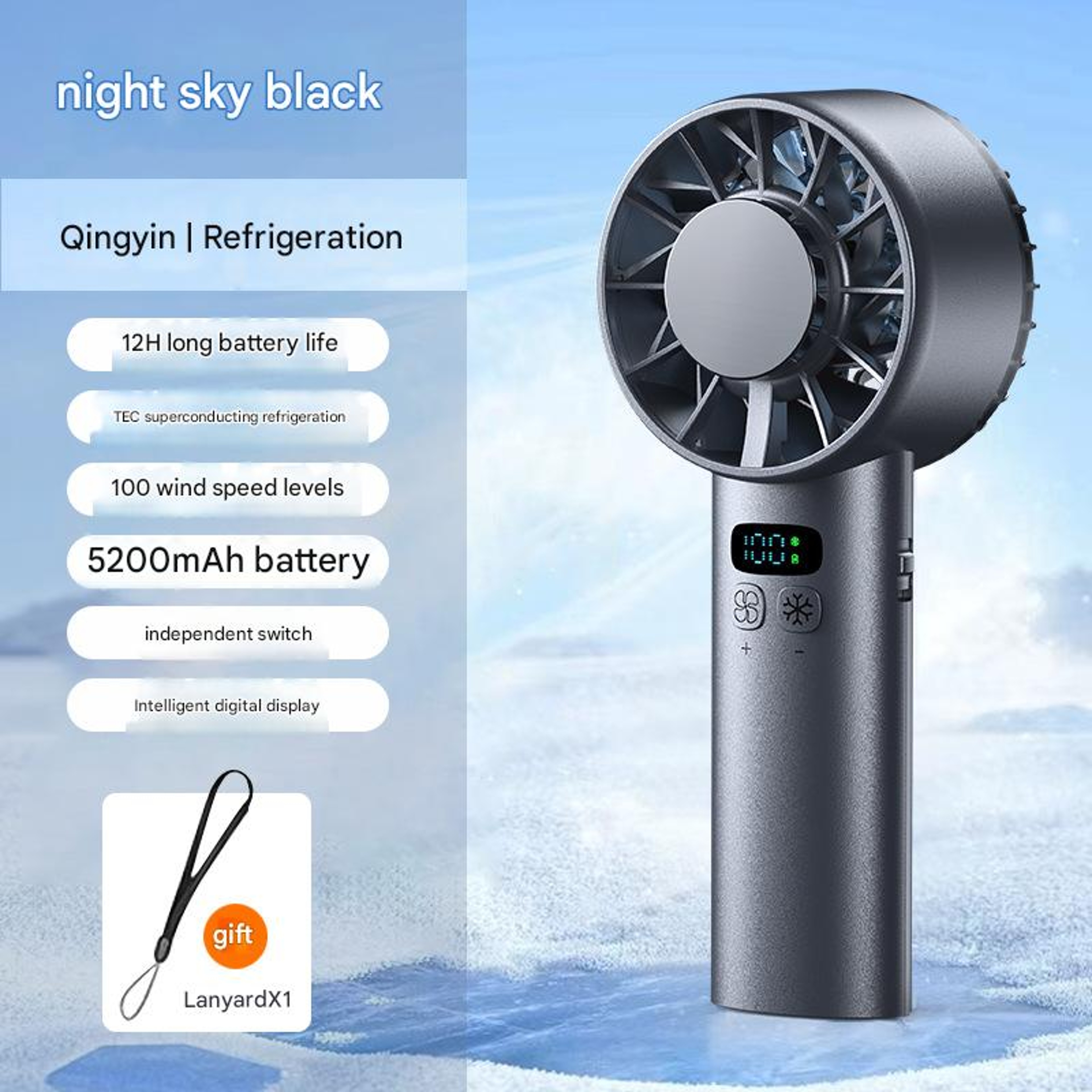 Ice Compress Handheld Cooling Fan USB Fan 4