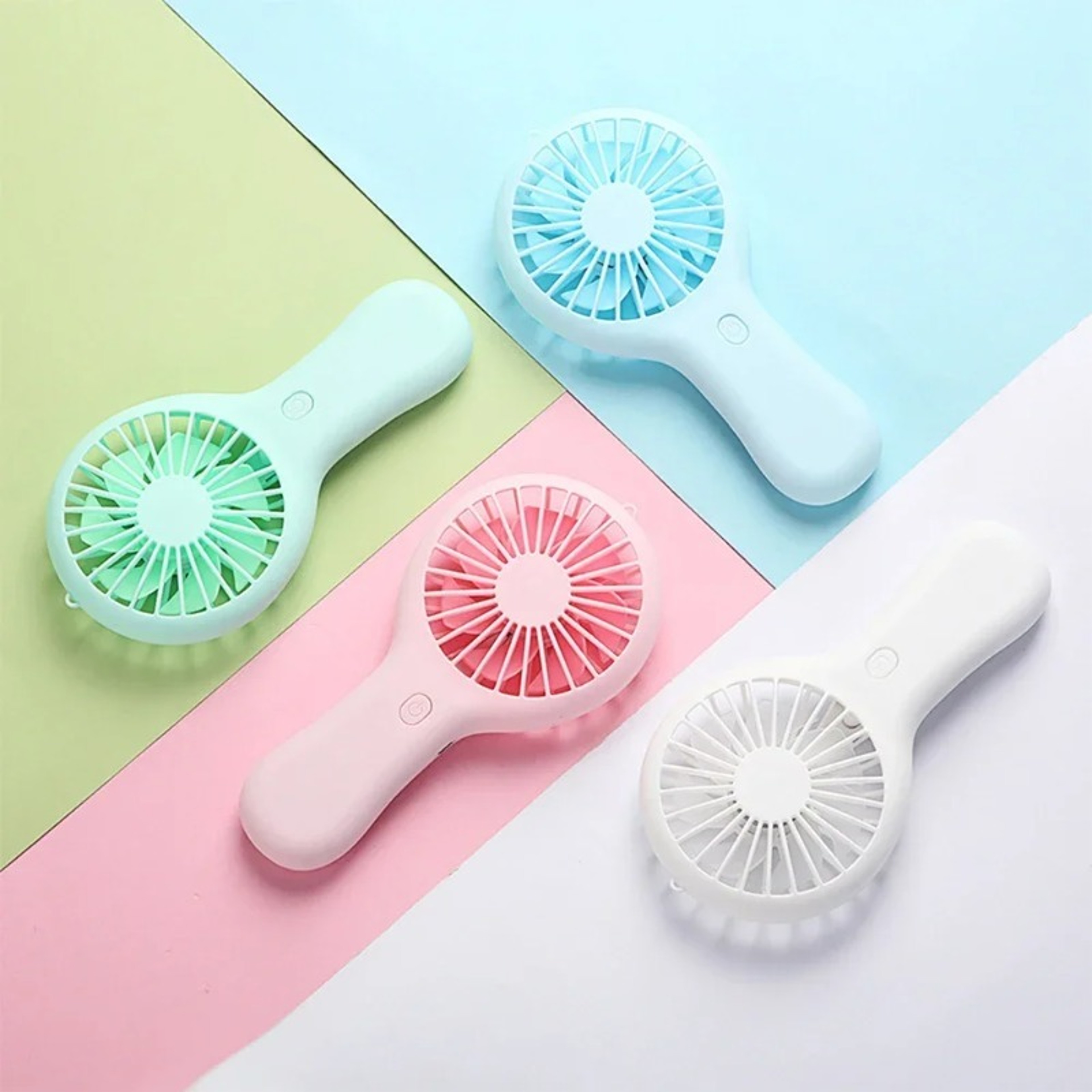Portable Handheld Mini USB Fan Rechargeable Pocket Fan For Travel  Desk Cooling 0