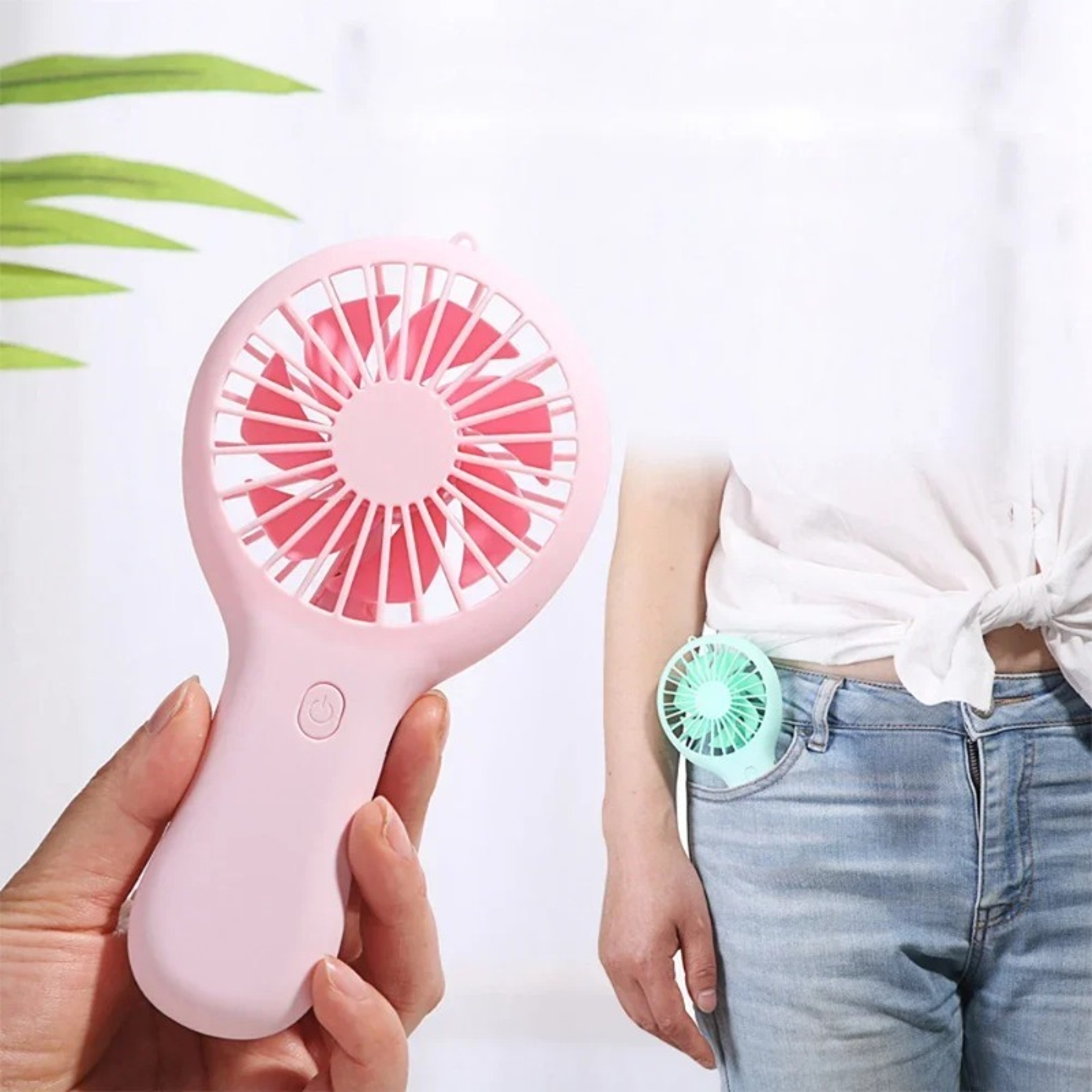 Portable Handheld Mini USB Fan Rechargeable Pocket Fan For Travel  Desk Cooling 1