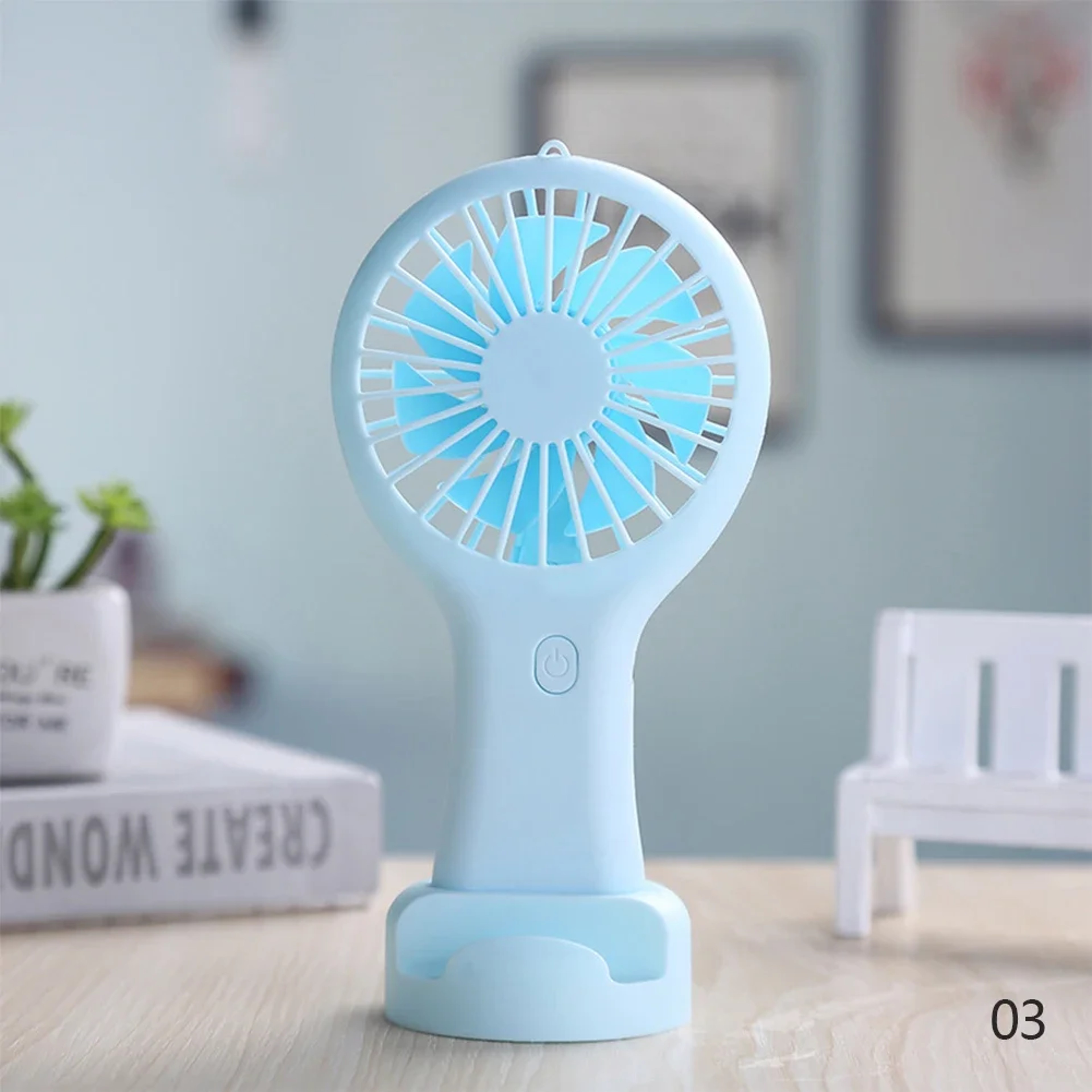 Portable Handheld Mini USB Fan Rechargeable Pocket Fan For Travel  Desk Cooling 9