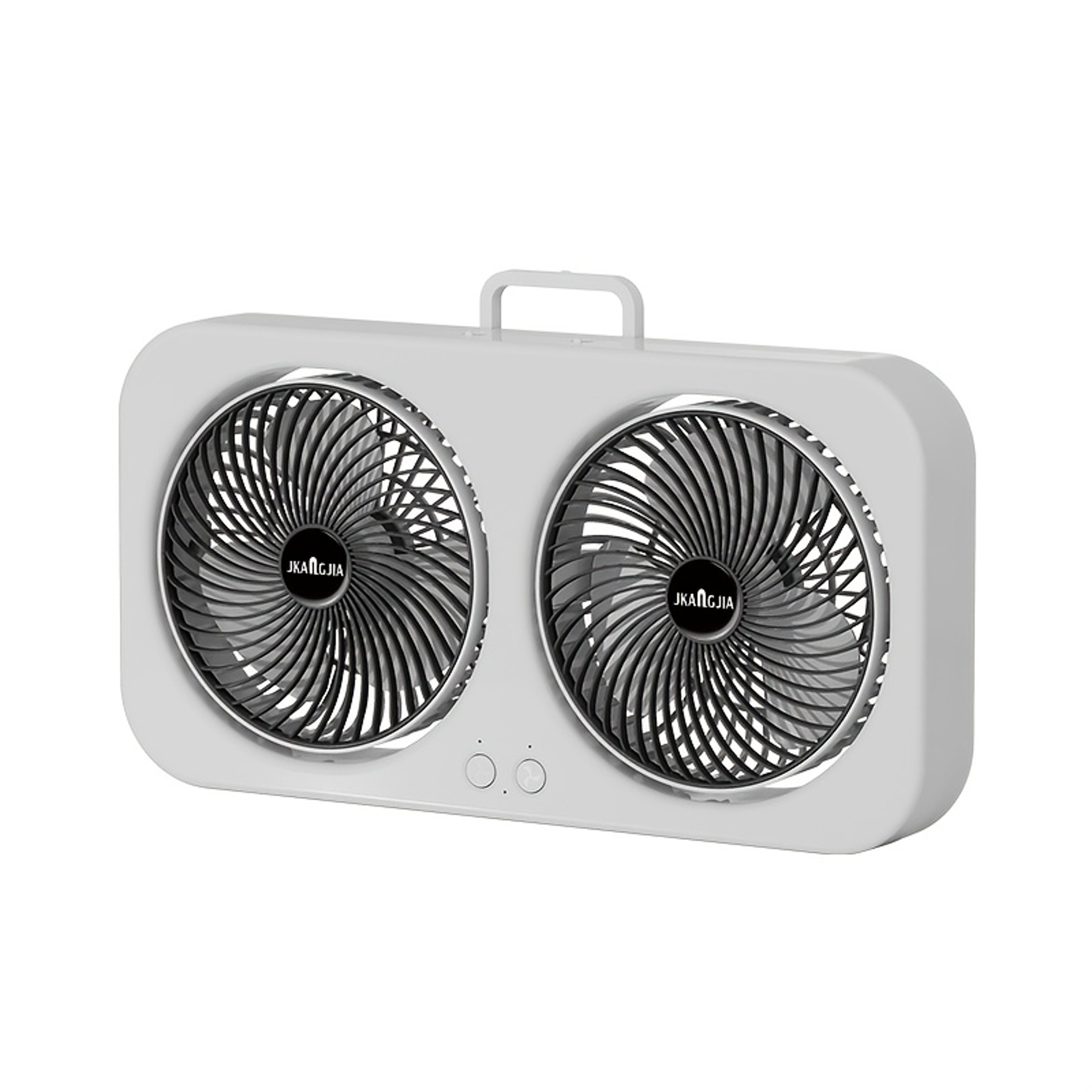 CoolBreeze Dual Head Rechargeable Fan Portable Wall Mount  Desk Cooling Fan 6