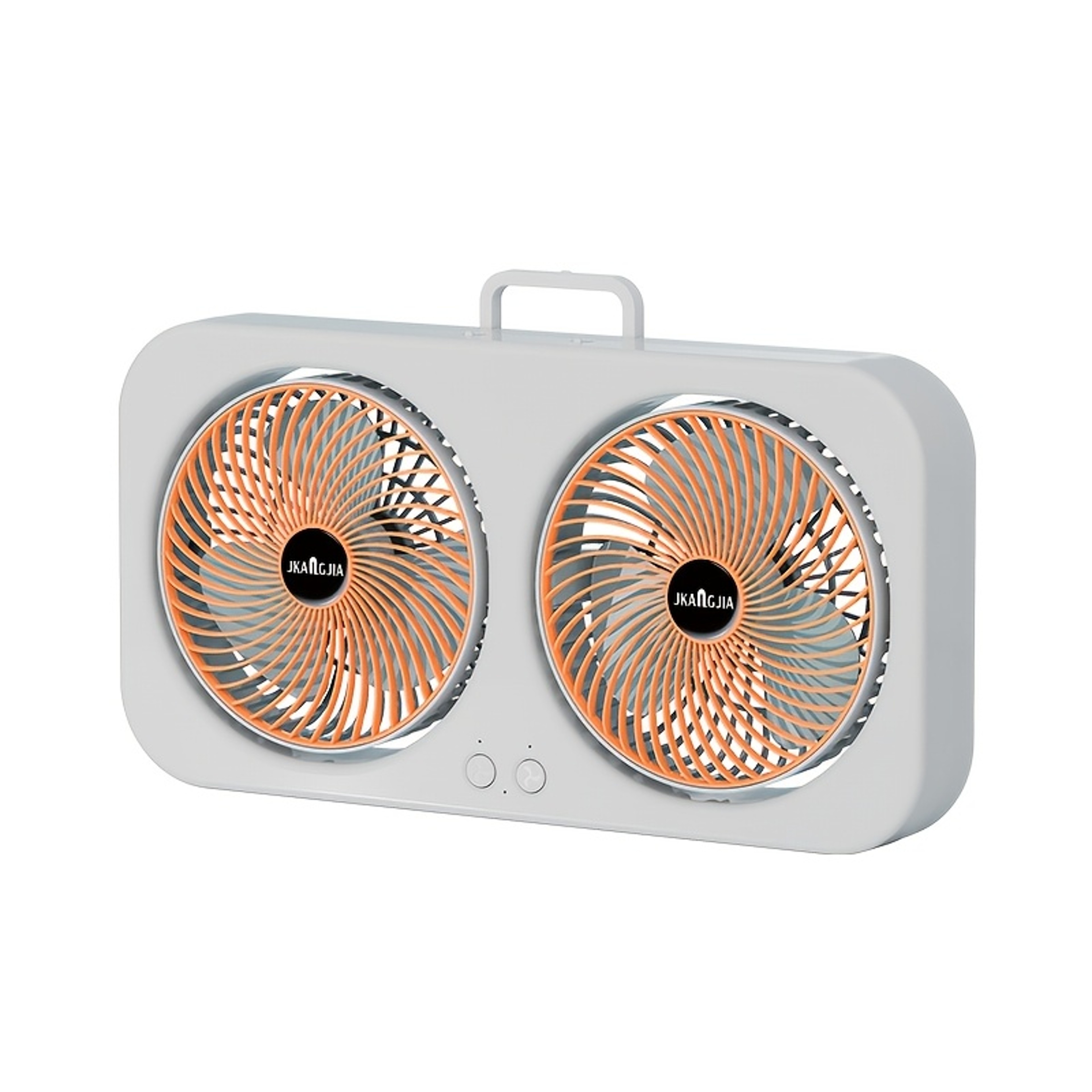 CoolBreeze Dual Head Rechargeable Fan Portable Wall Mount  Desk Cooling Fan 8
