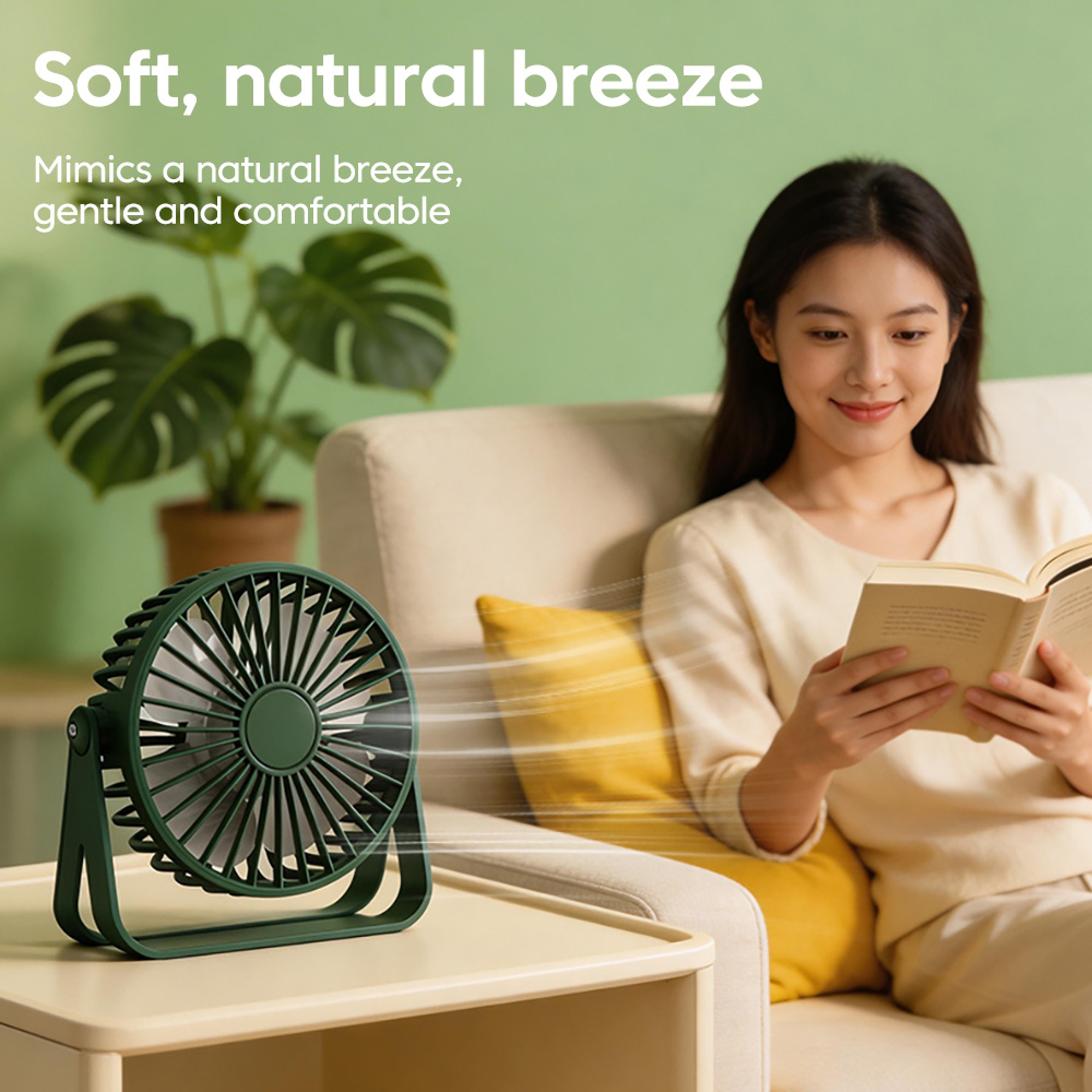 Portable Mini USB Desktop Fan Adjustable Desk Cooling Fan For Home Office Dorm 1