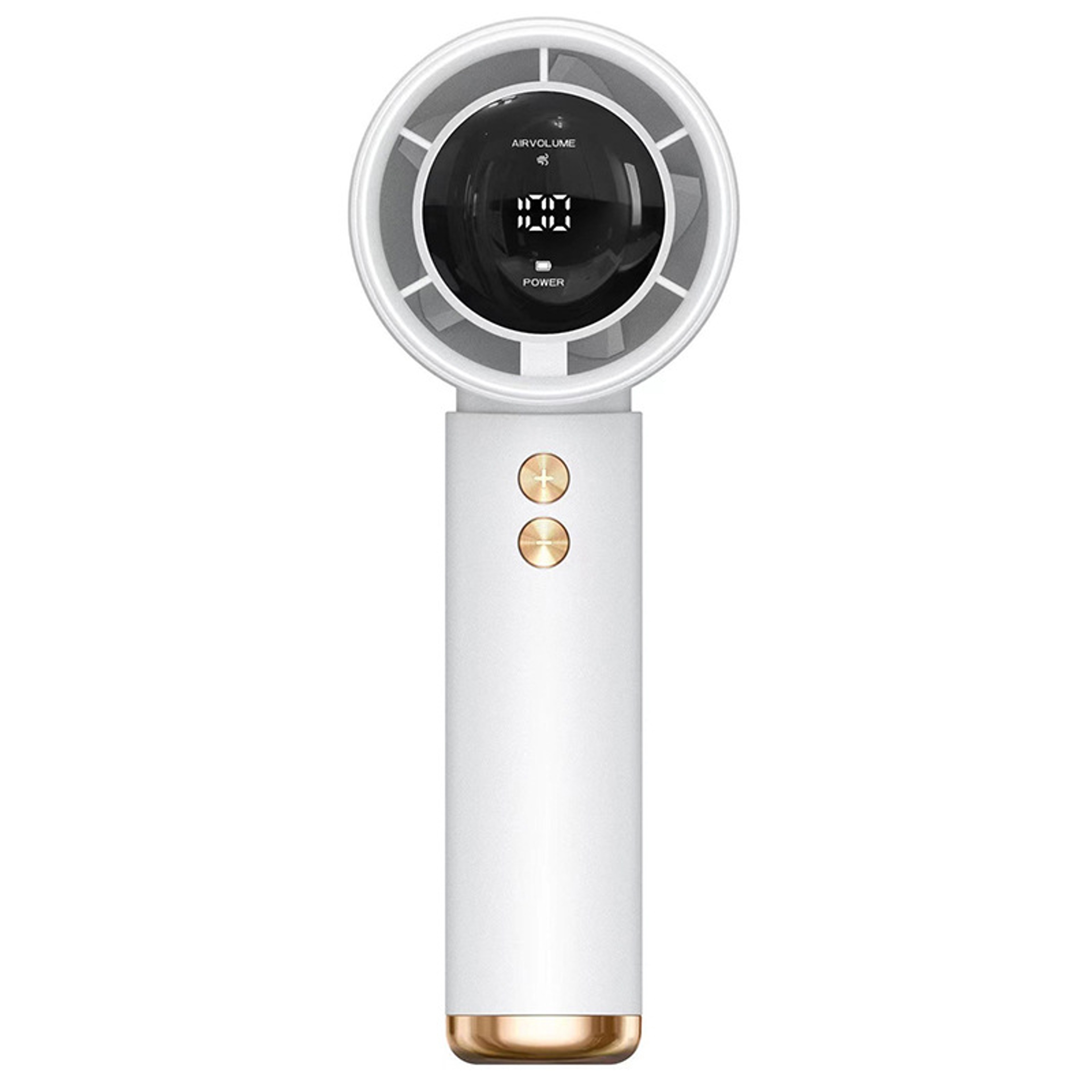 Portable Handheld Turbo Fan USB Rechargeable Mini Personal Cooling Fan LED Display 7