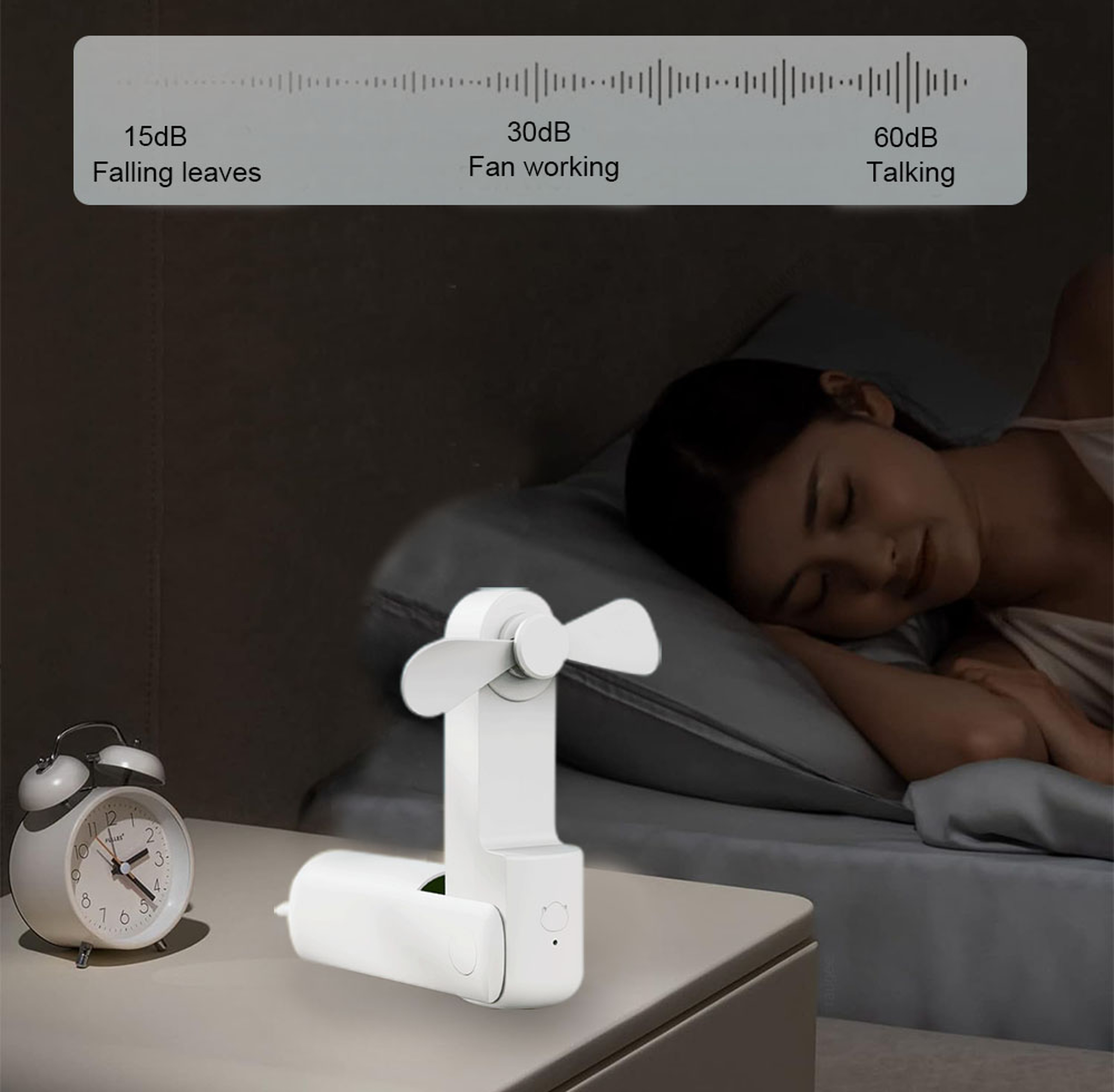 Portable Mini Fan Rechargeable Foldable USB Handheld Fan Pocket Travel Cooling Fan 3