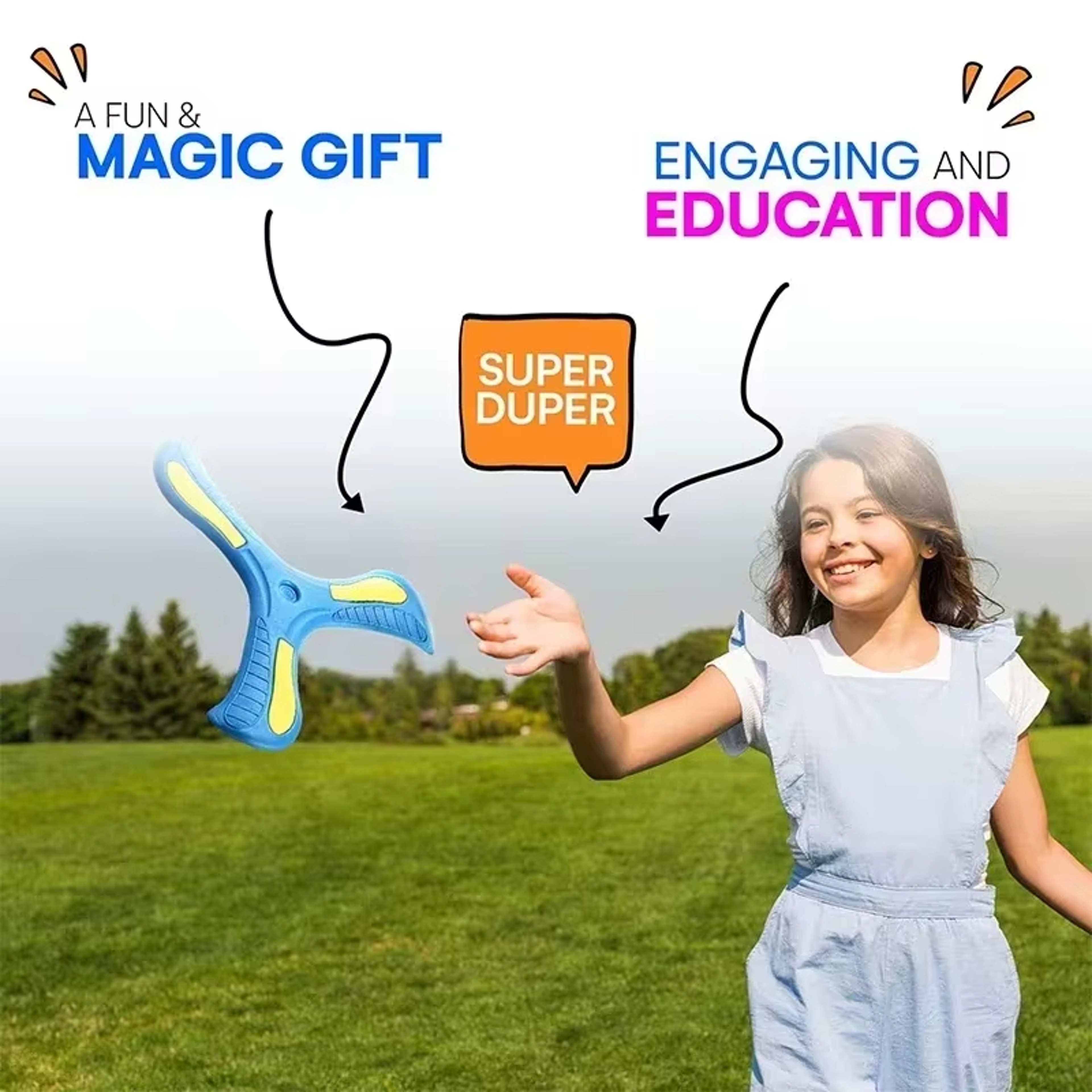 Soft EVA Boomerang Return Flying Disc Toy Outdoor Throwing Spinner Dart Game – view 5