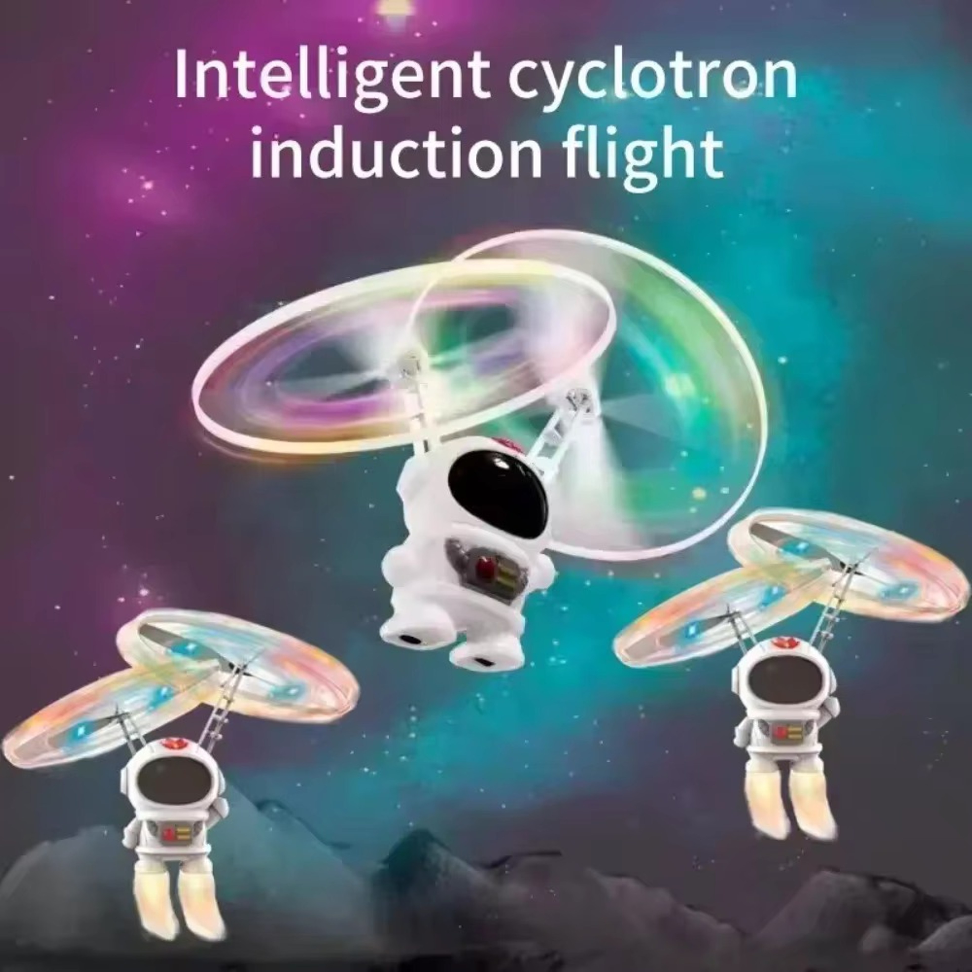 Levitating Astronaut Drone Hand Controlled Flying Robot Toy With LED Lights 1