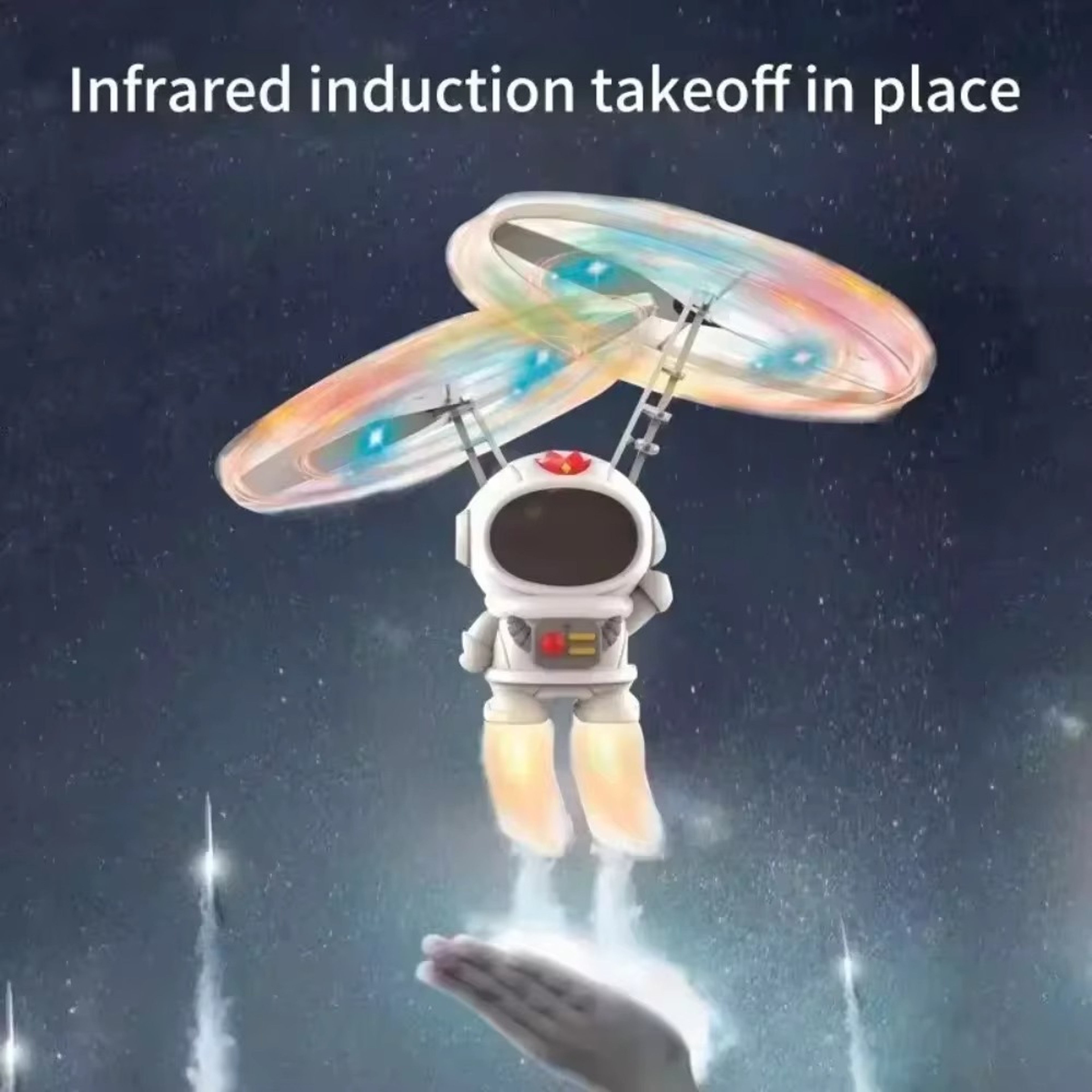 Levitating Astronaut Drone Hand Controlled Flying Robot Toy With LED Lights 3