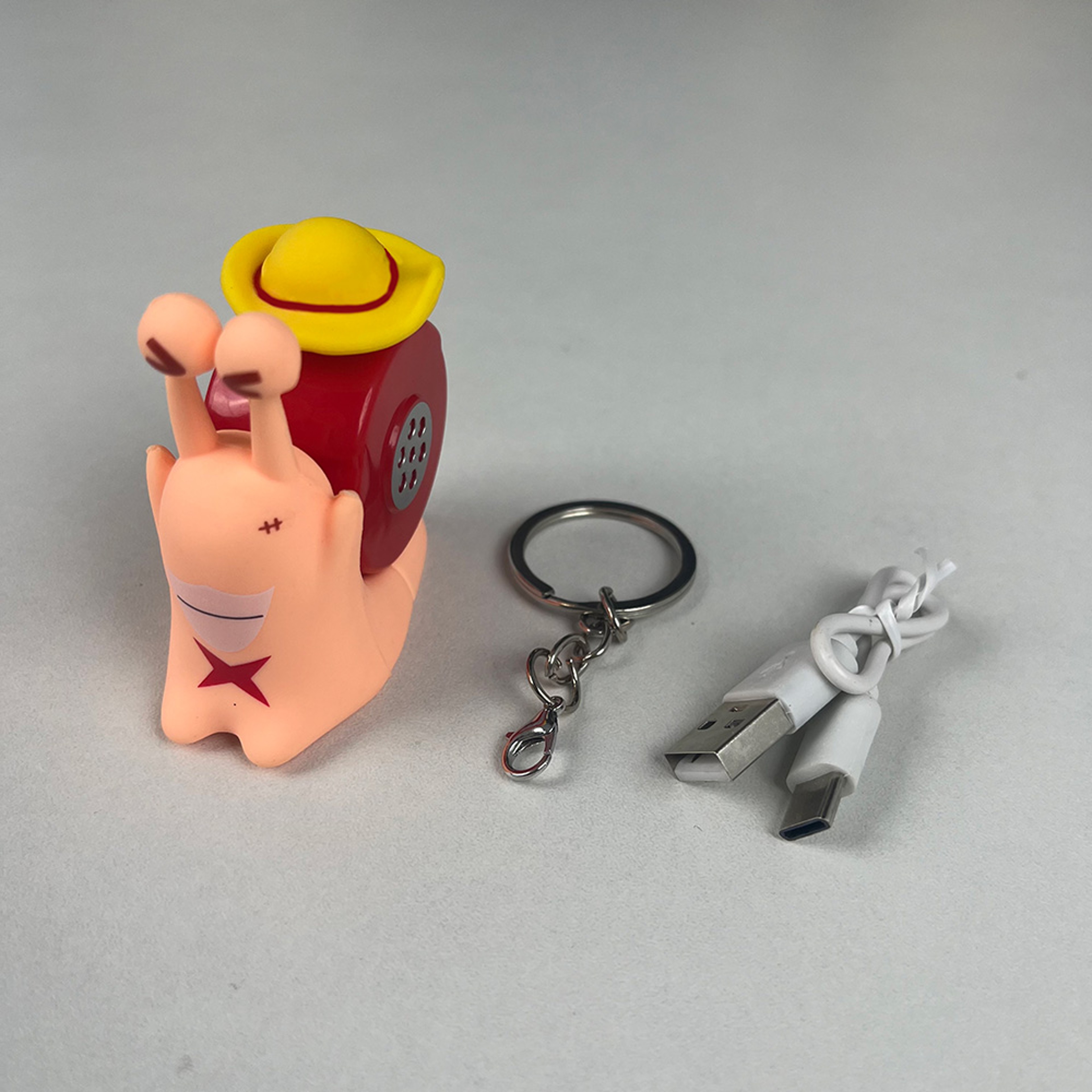 One Piece Den Den Mushi Anime Phone Toy With Sound Recording Cartoon Snail Collectible Figure 4