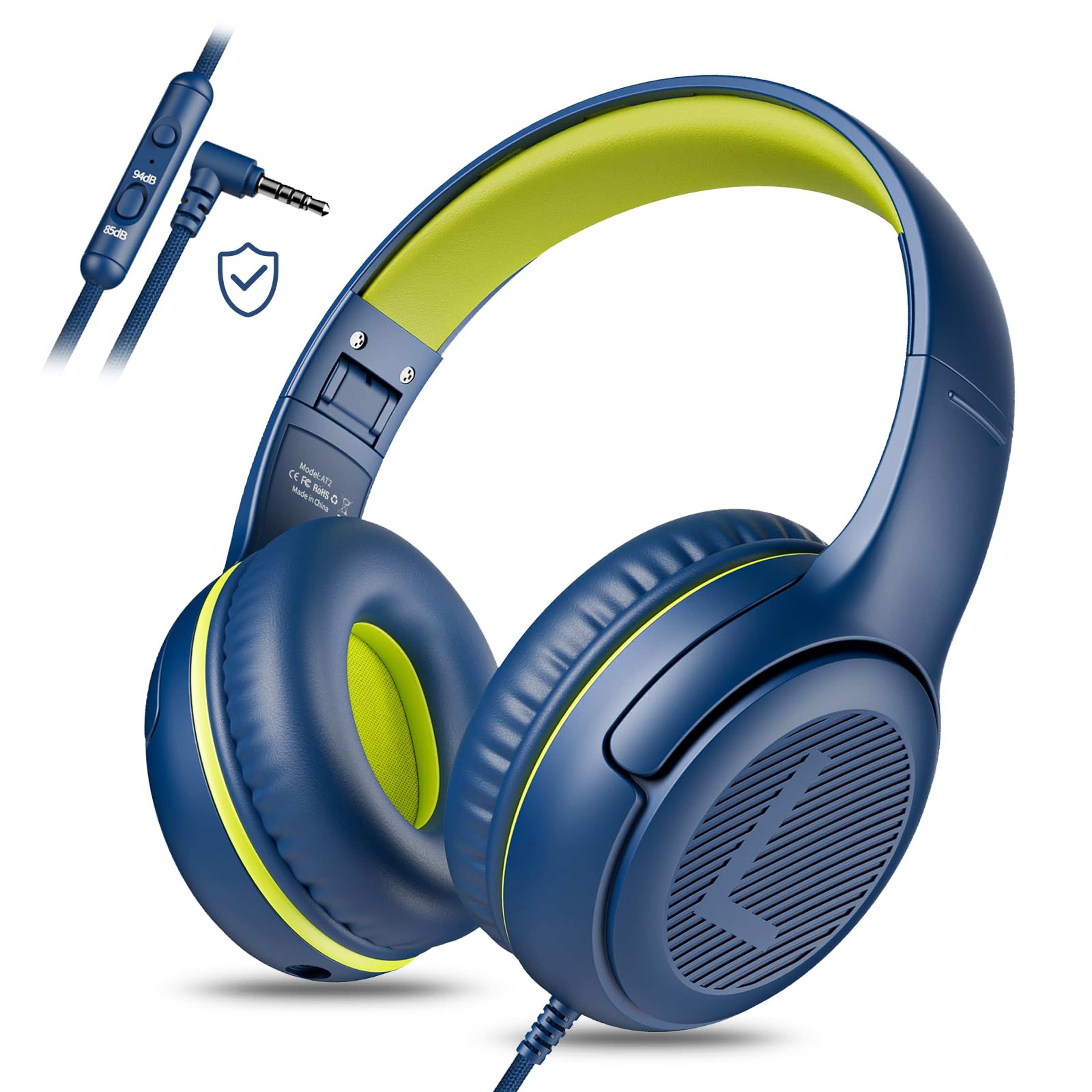 AWATRUE Kids Gaming Headset With Mic Safe Volume Wired Headphones For School  PC 6