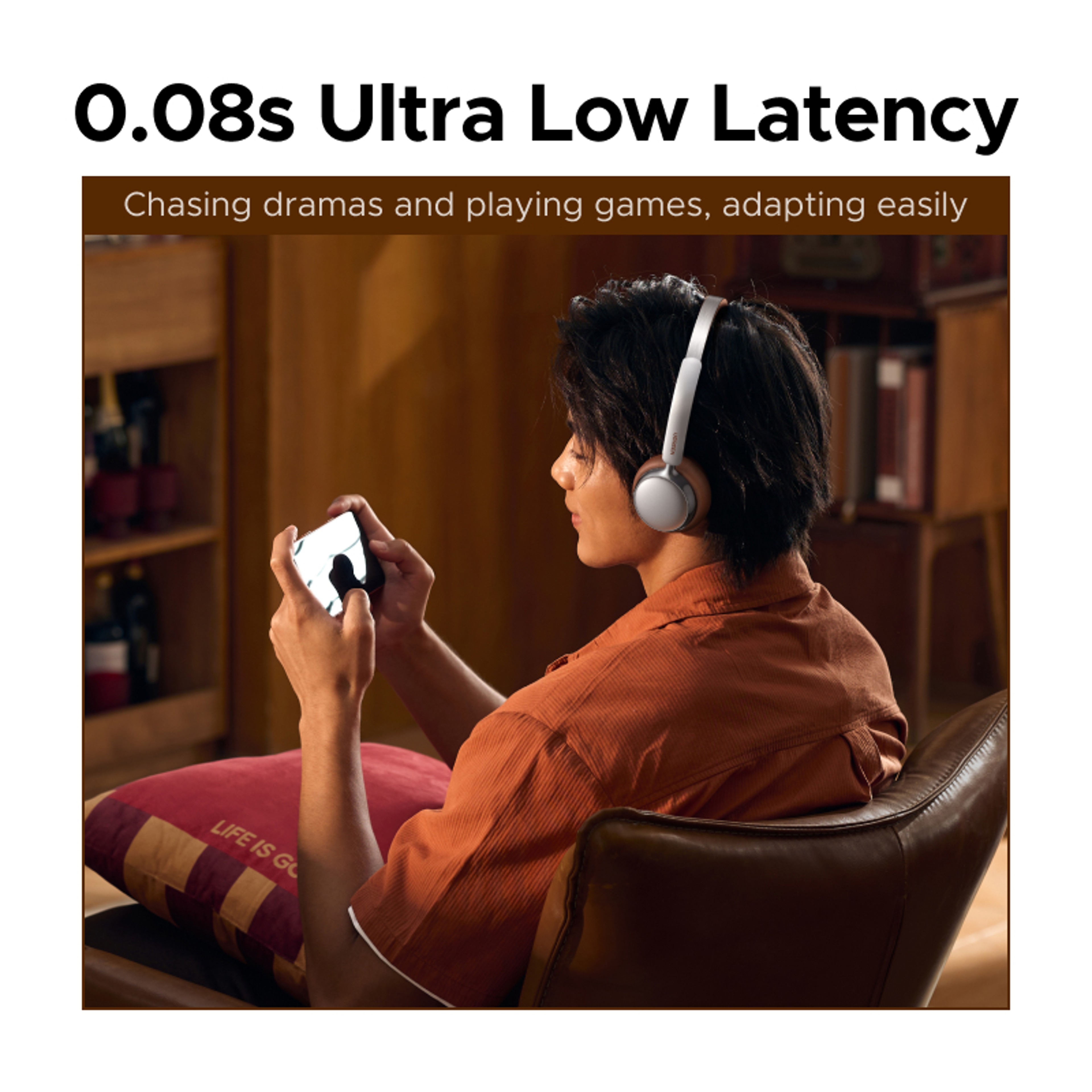 UGREEN Studio Plus ANC Wireless Bluetooth Headphones With Spatial Audio  Battery 2