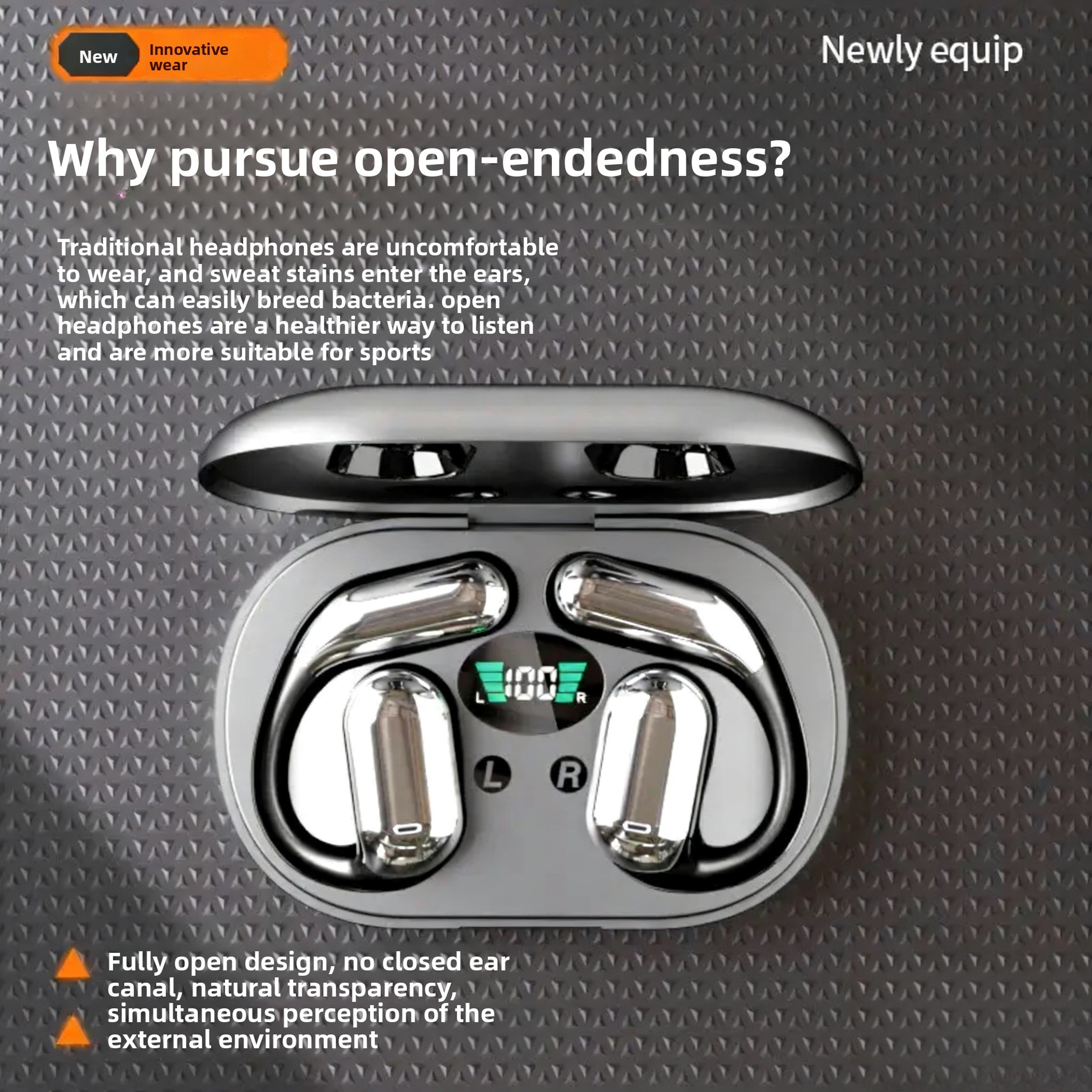 AI Translator Earbuds Languages Real Time Translation Bluetooth Noise Cancelling Headset 1
