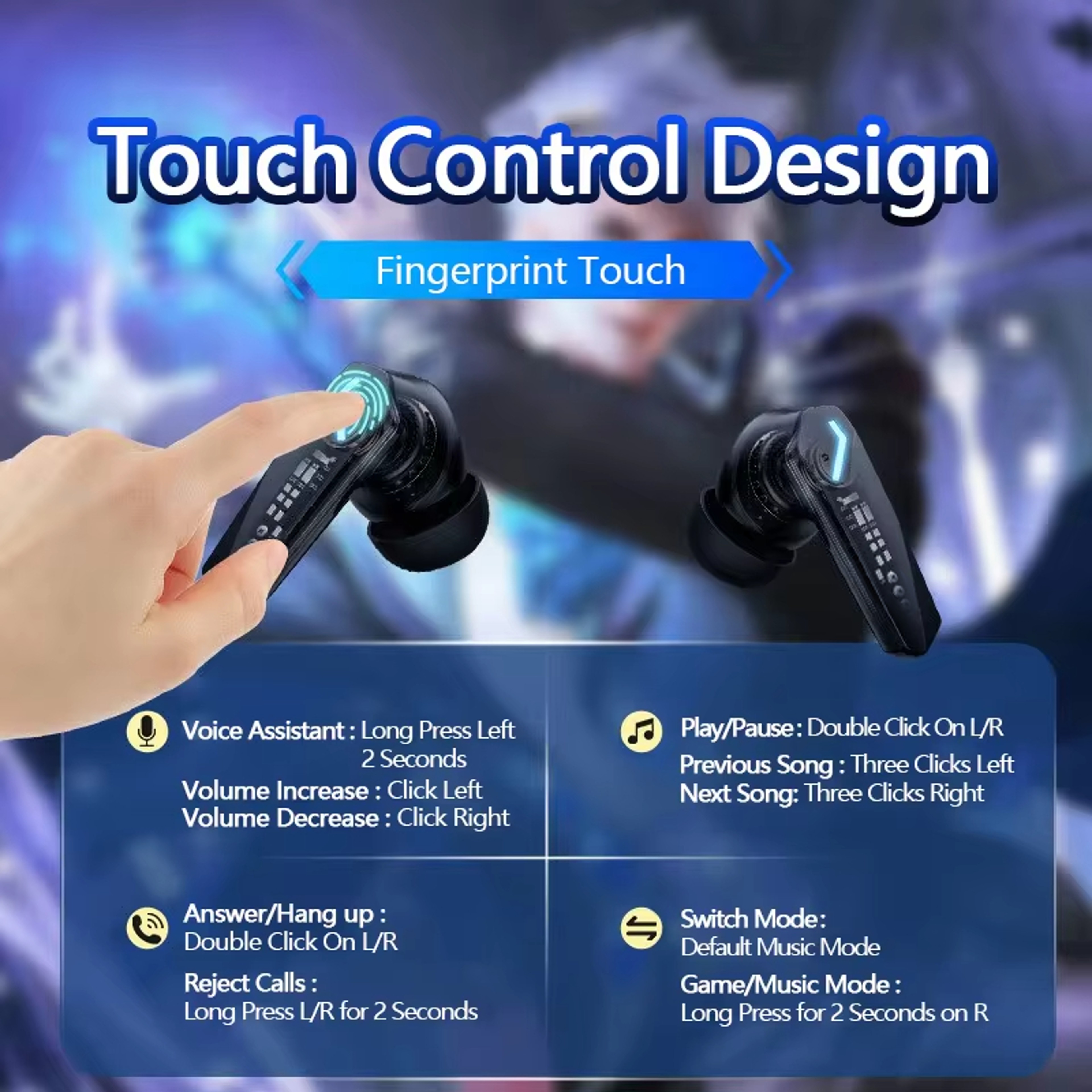 Lenovo Pro Bluetooth Gaming Earbuds With Low Latency Stereo Sound 4