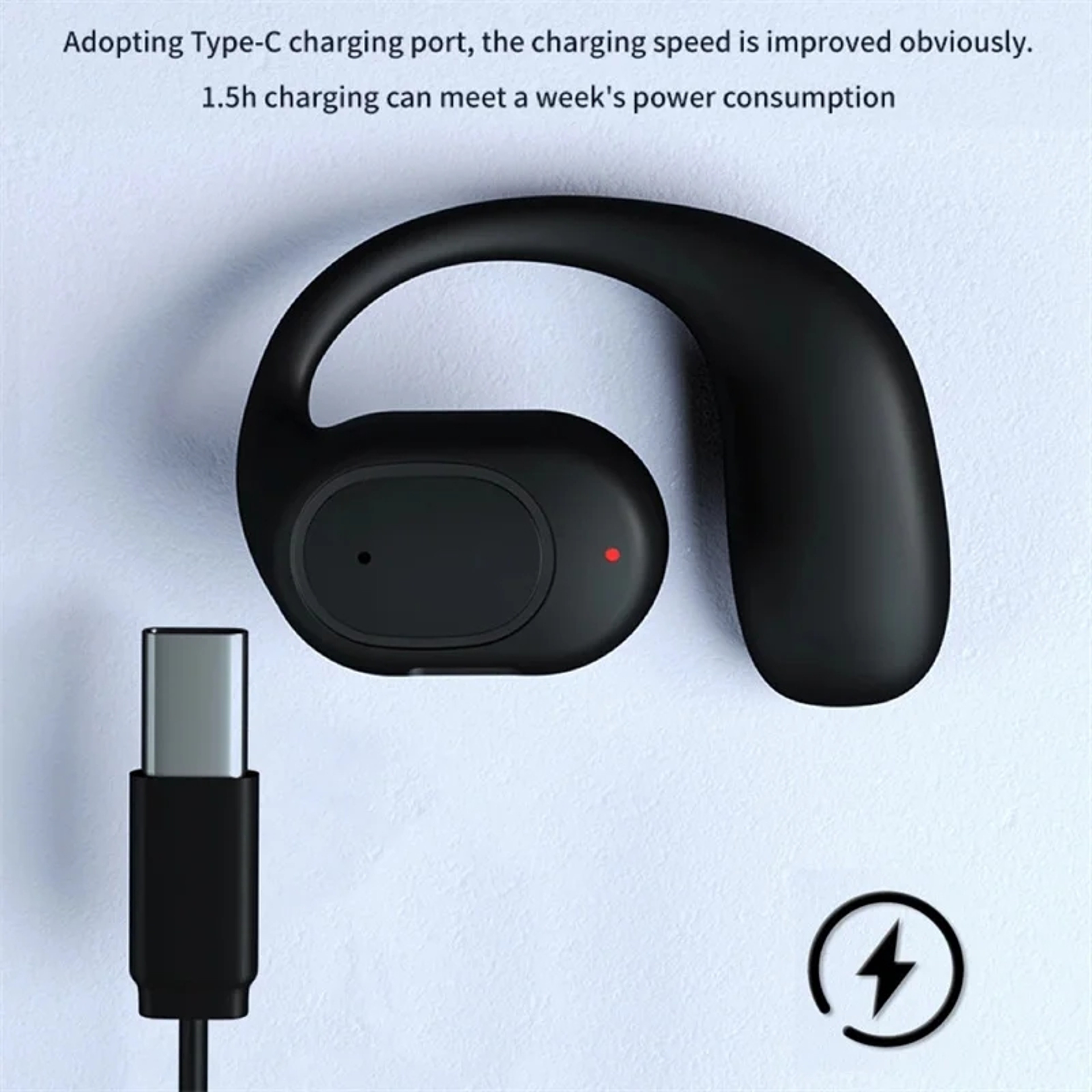 OpenWave Bone Conduction Bluetooth Headset With Mic For Driving  Calls 2