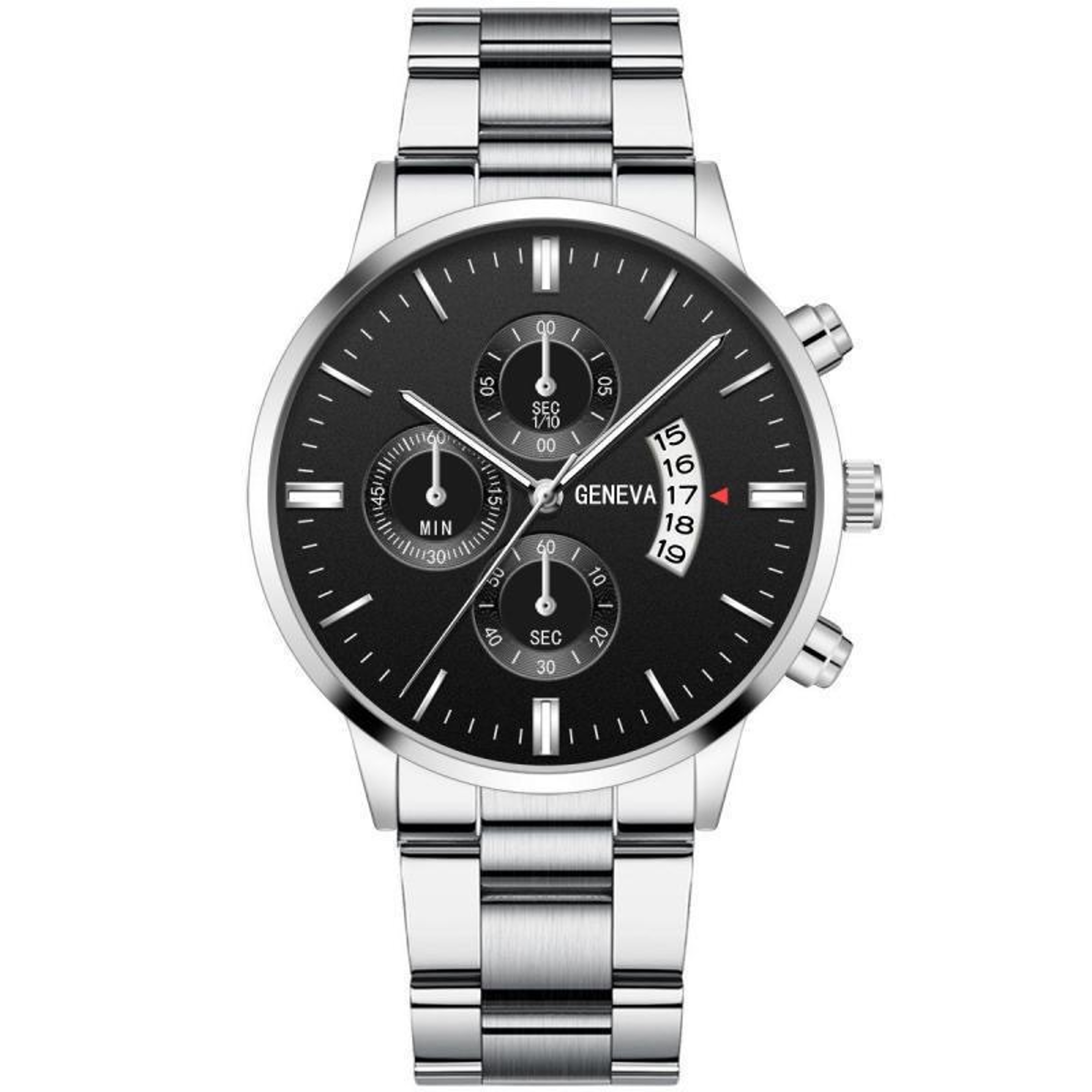 Executive Duo Luxury Mens Quartz Watch Set With Calendar  Business Watch Style 1