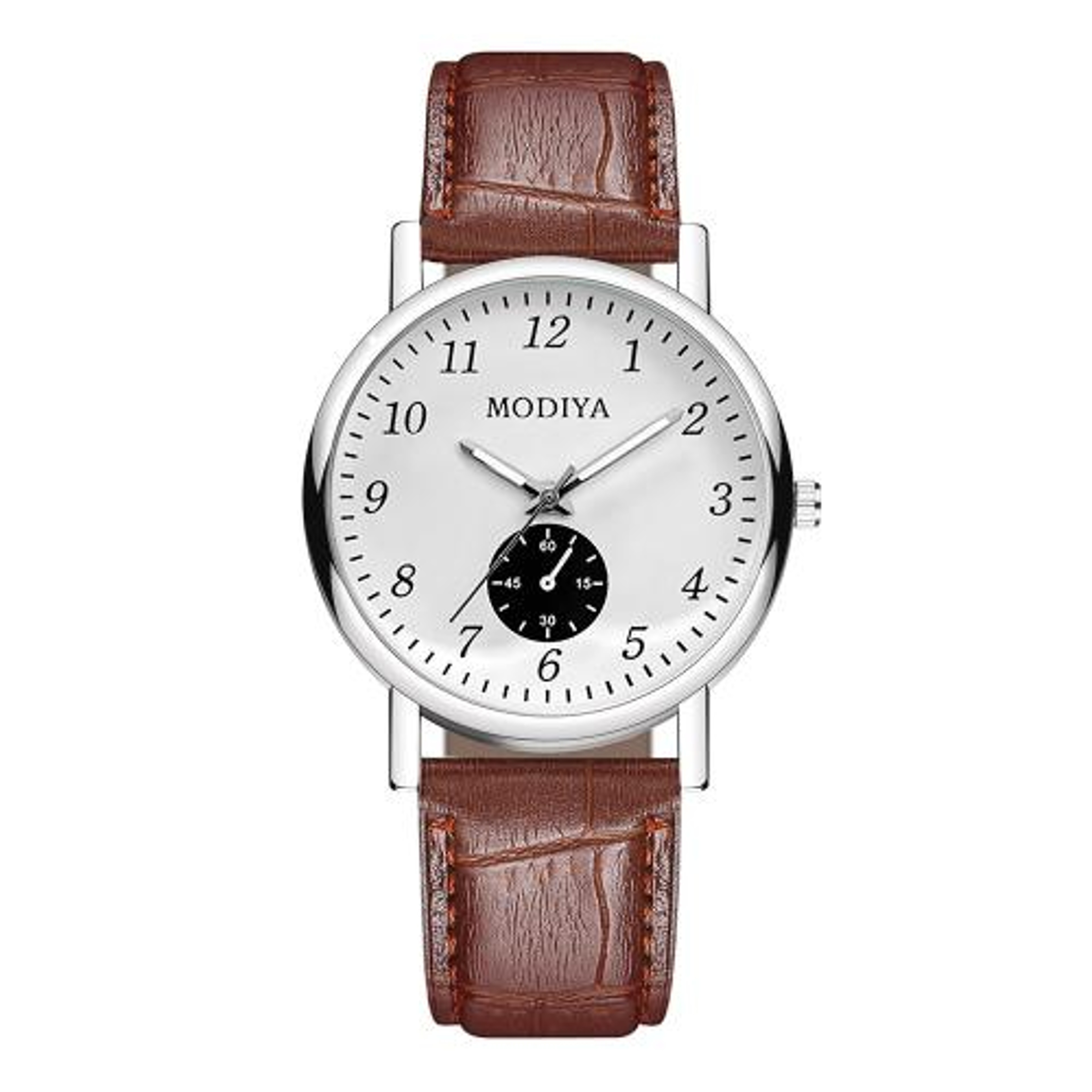 Executive Classic Quartz Watch with Luxury Leather Strap for Men & Women – view 9