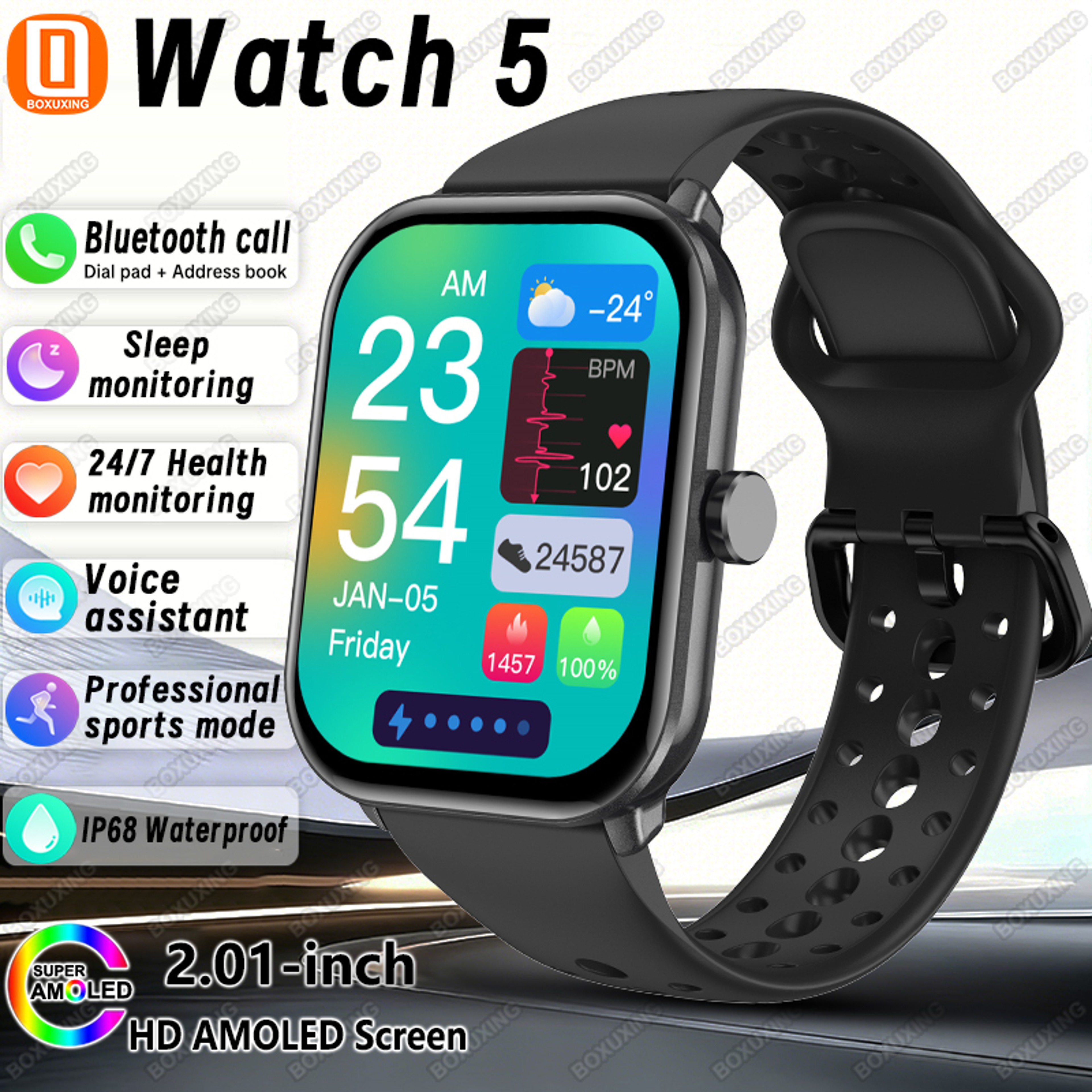 ActivePulse Pro Smart Watch With AMOLED Display GPS Tracking  Bluetooth Calling 0