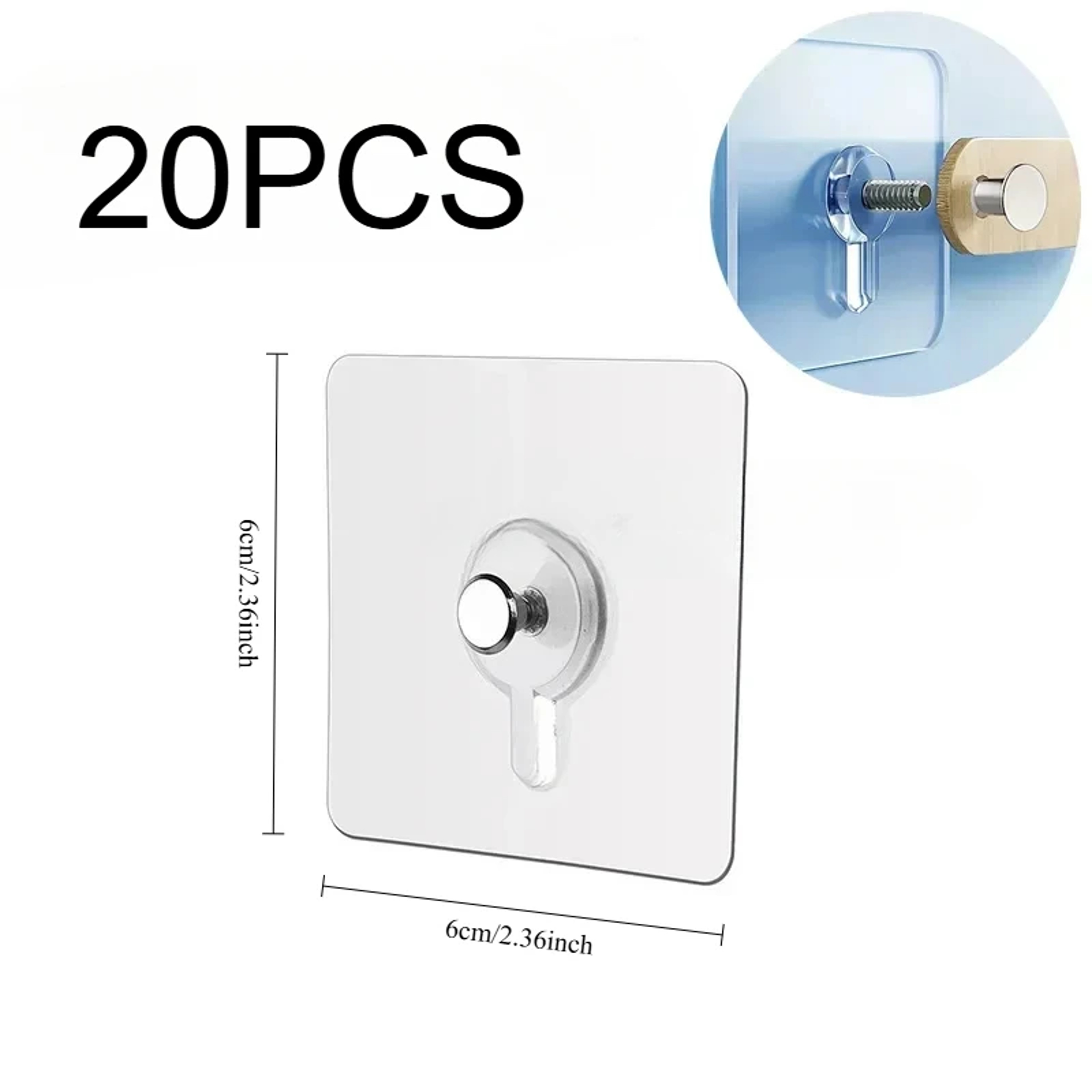 Multi Purpose Self Adhesive Wall Hooks For Photo Frames Door Hanging  Kitchen Storage 7
