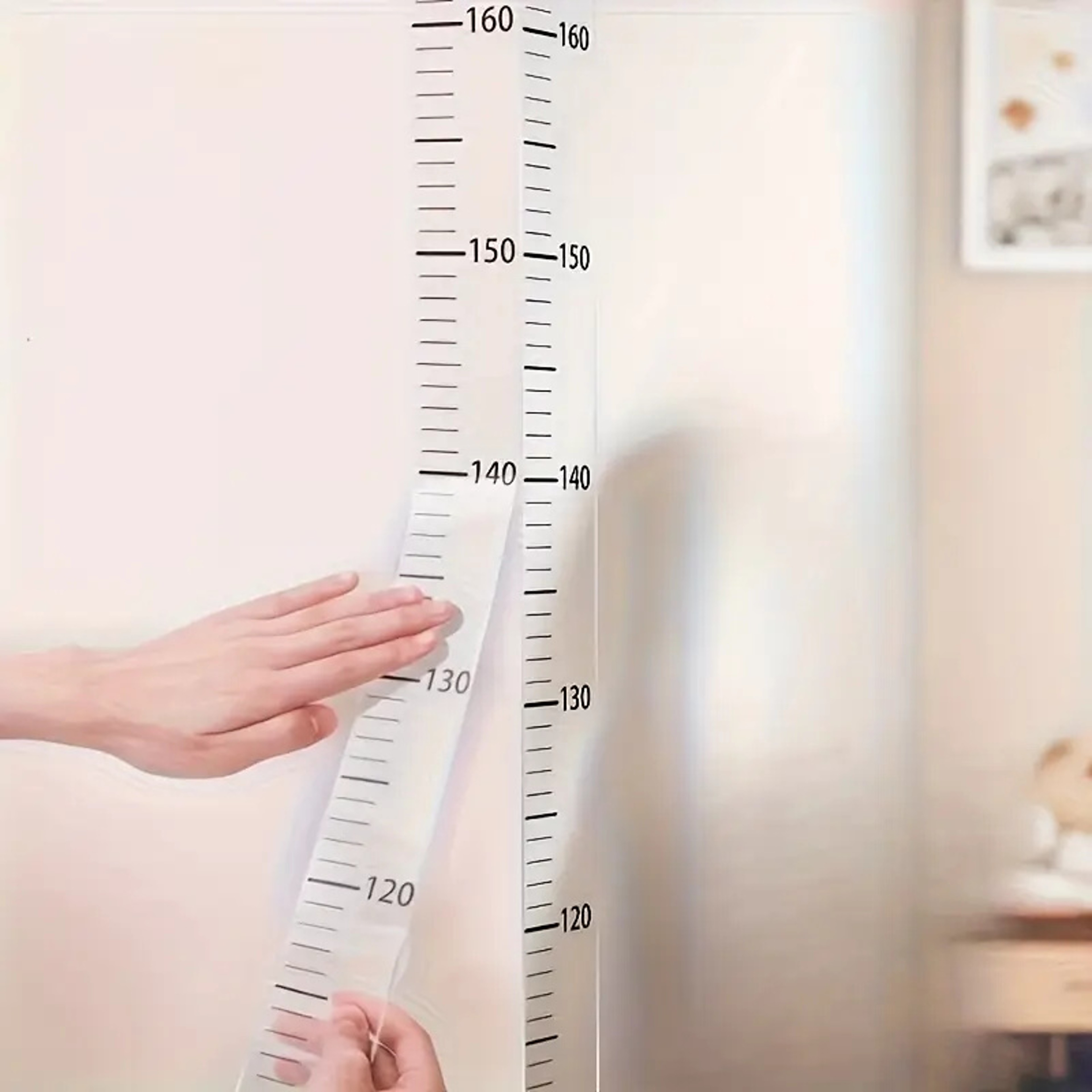 Kids Height Growth Chart Wall Sticker Removable Height Chart Measuring Ruler For Children 1