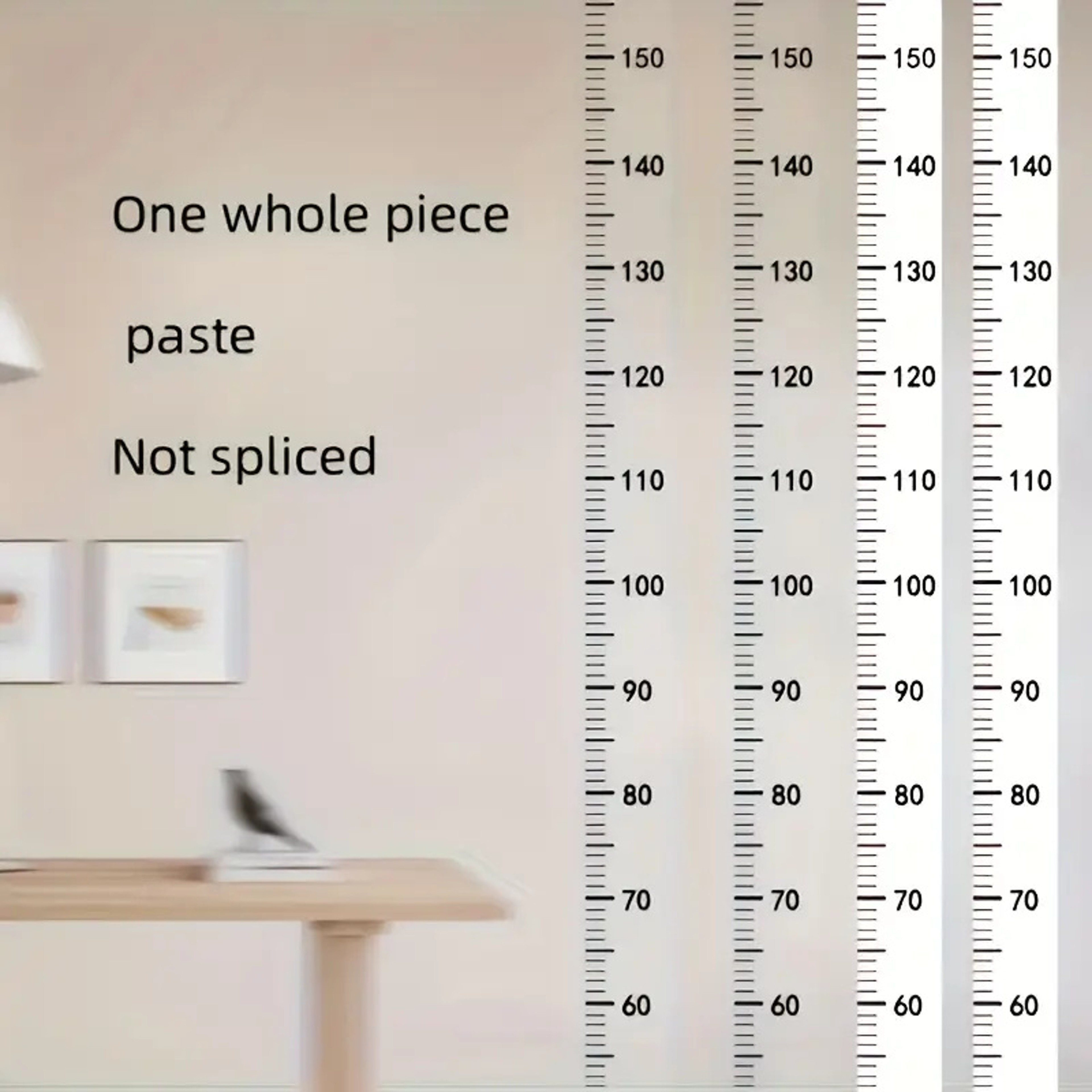 Kids Height Growth Chart Wall Sticker Removable Height Chart Measuring Ruler For Children 2