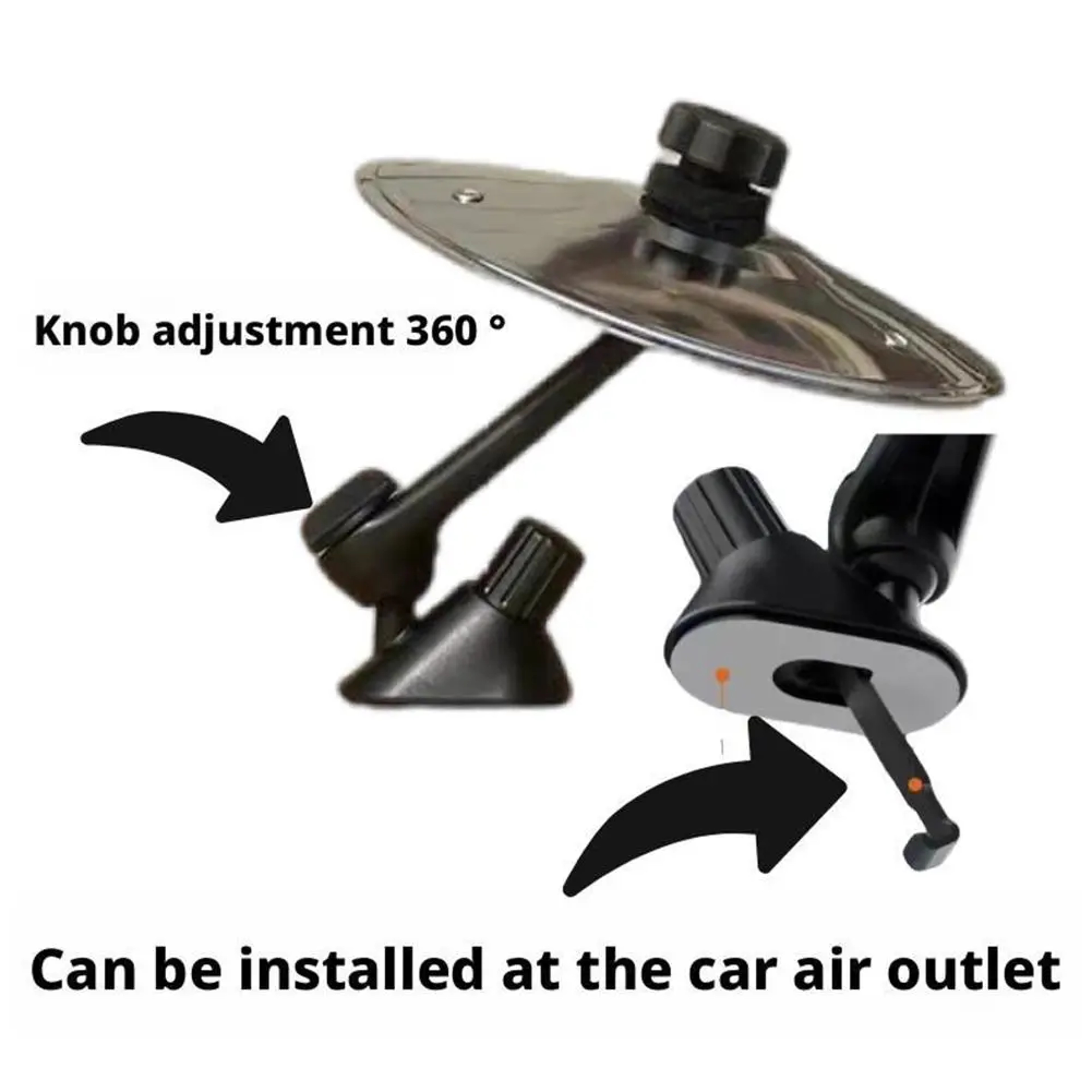 Car Cymbal Air Vent Mini Drum Car Accessory For Fun Dashboard Decoration 4