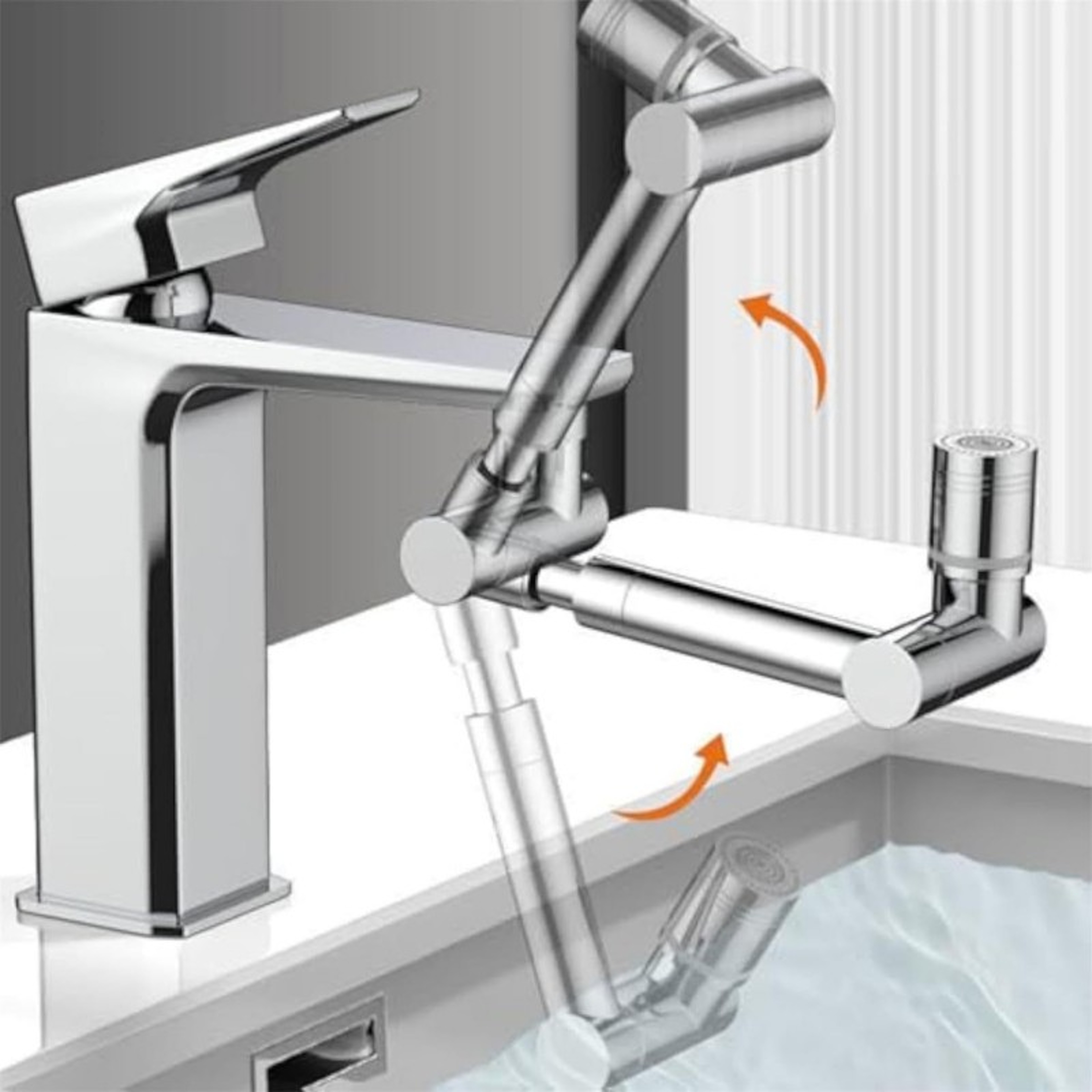 Rotating Faucet Extender With Dual Spray Mode Universal Sink Aerator 2