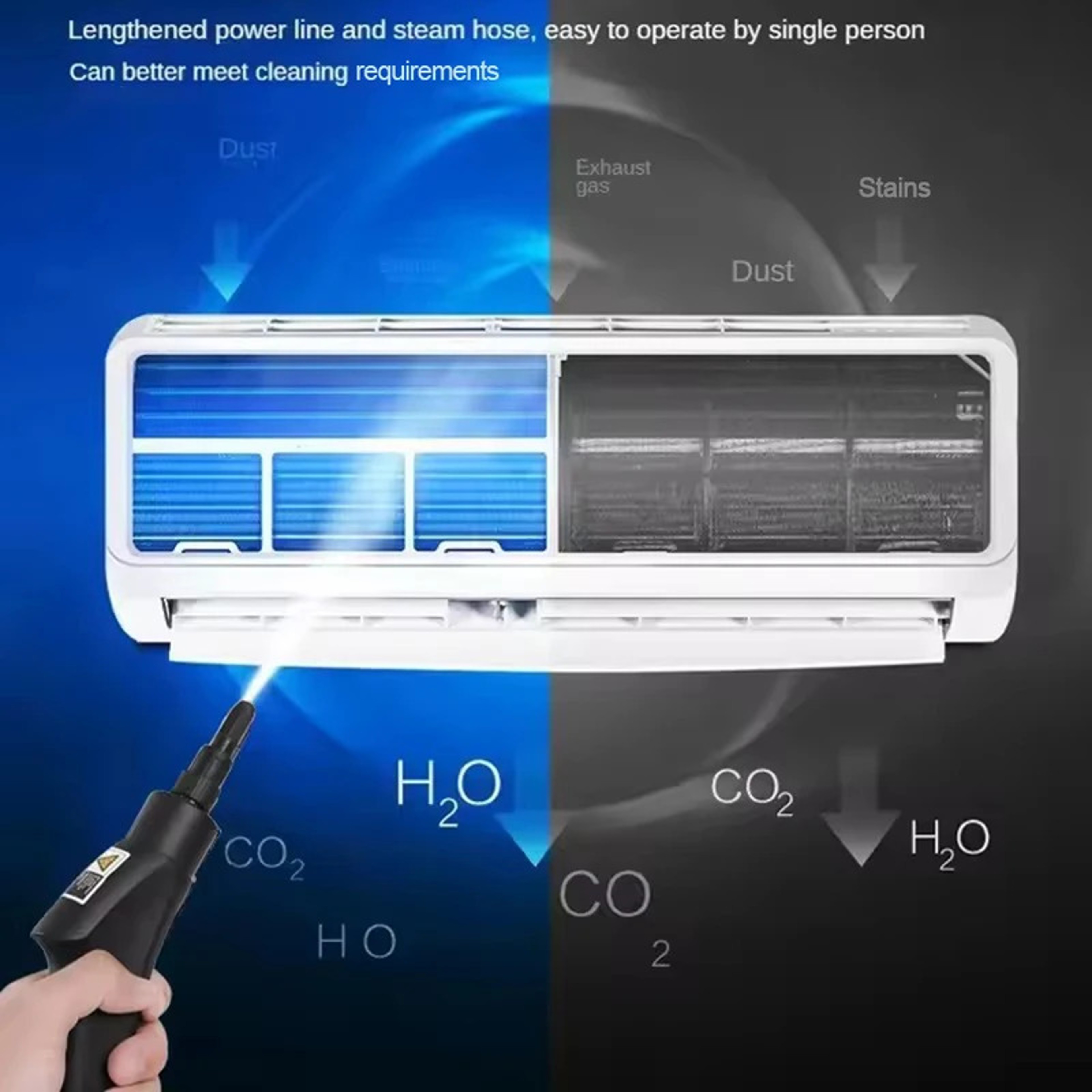 Portable Handheld Steam Cleaner High Temperature Pressurized Steam Cleaner For Home Kitchen  Car 5