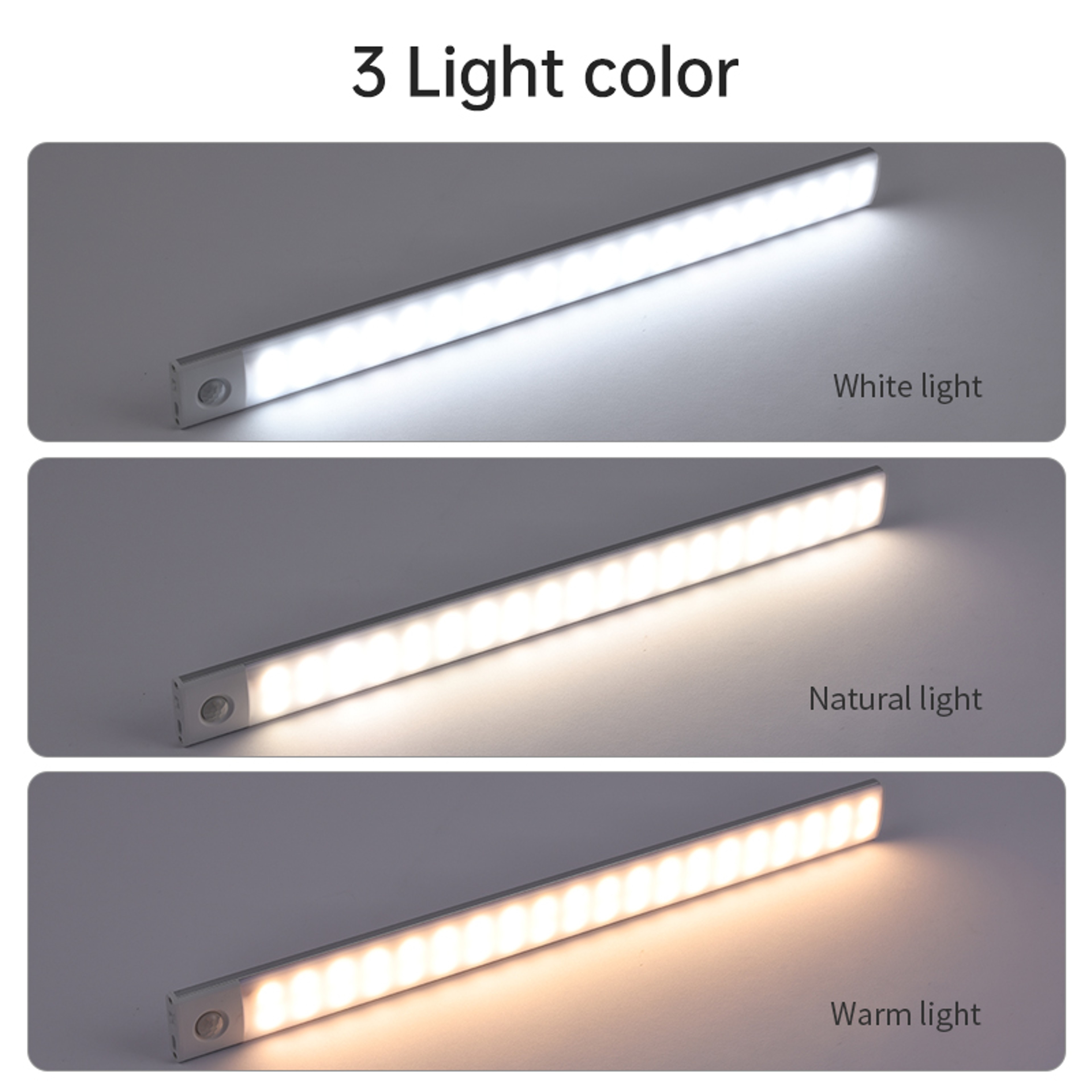 Motion Sensor Light USB Rechargeable LED Cabinet Light For Kitchen Closet  Wardrobe 1