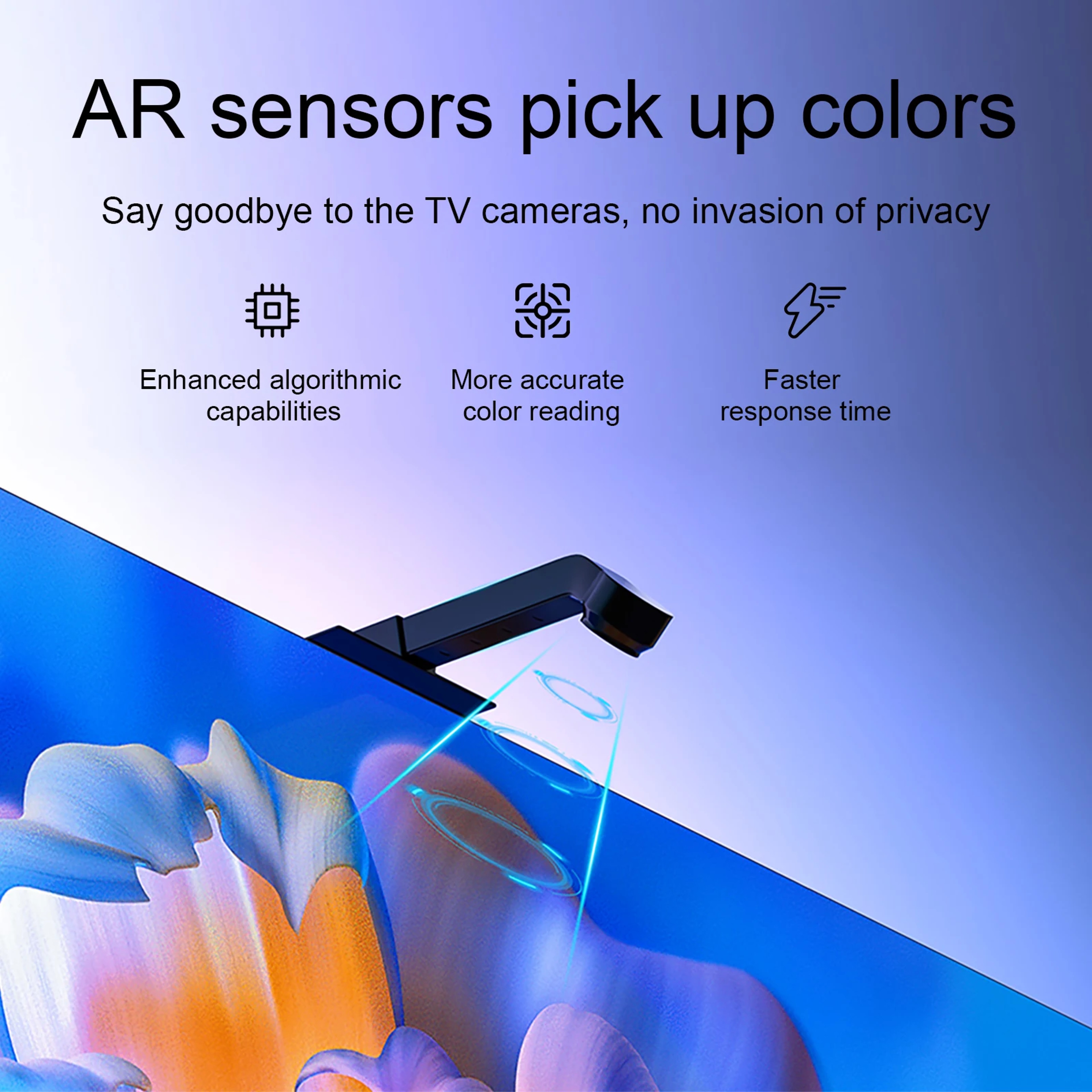RGBIC Smart LED TV Backlight with Camera App Control and Music Sync for TVs – view 5
