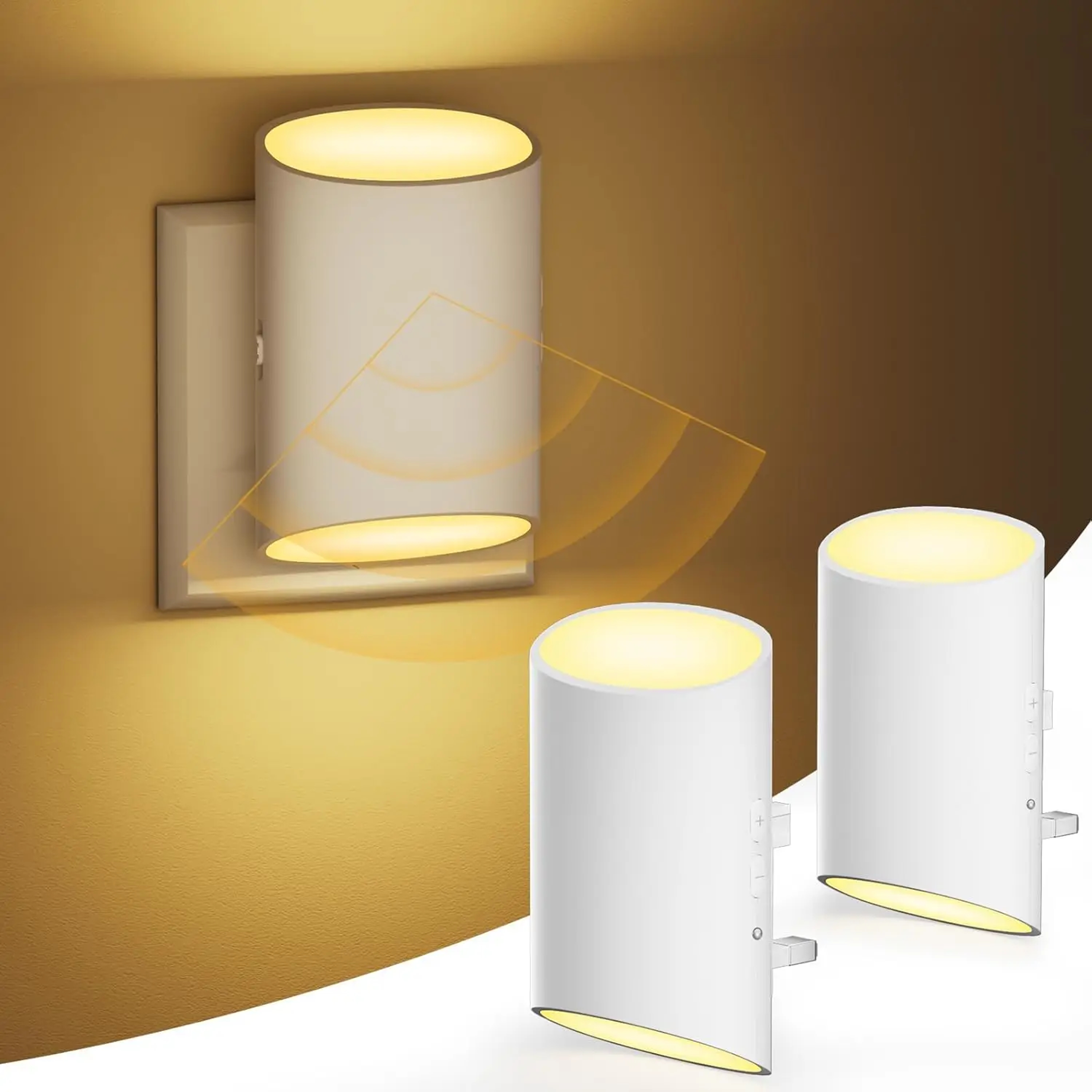 Motion Sensor Night Light LED Plug In Lamp For Bedroom Hallway  Kids Room 6