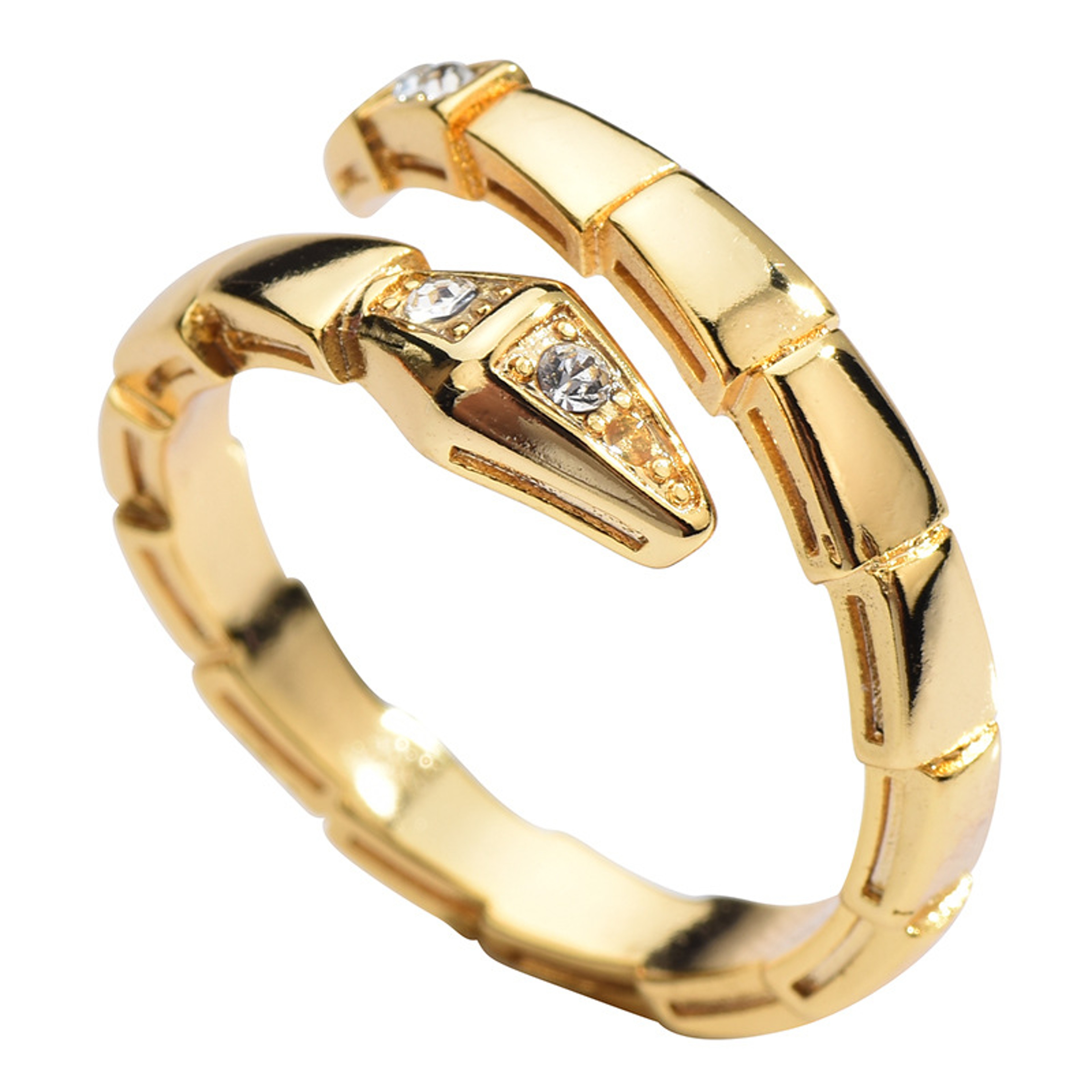 Adjustable Snake Ring Cuff Set For Women Vintage Serpent Ring Statement Jewelry 3