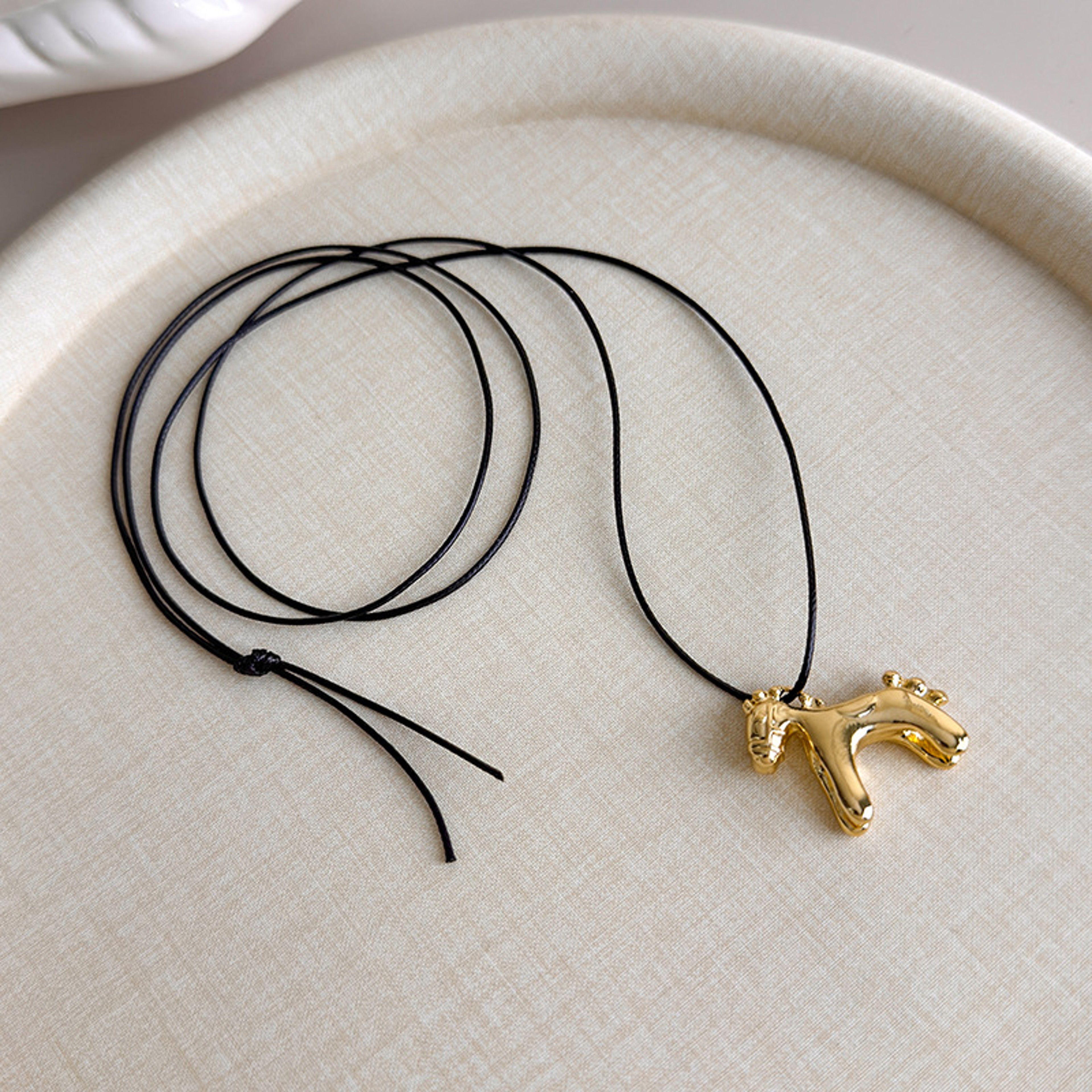 Colorful Horse Pendant Necklace Adjustable Long Sweater Chain For Women 4