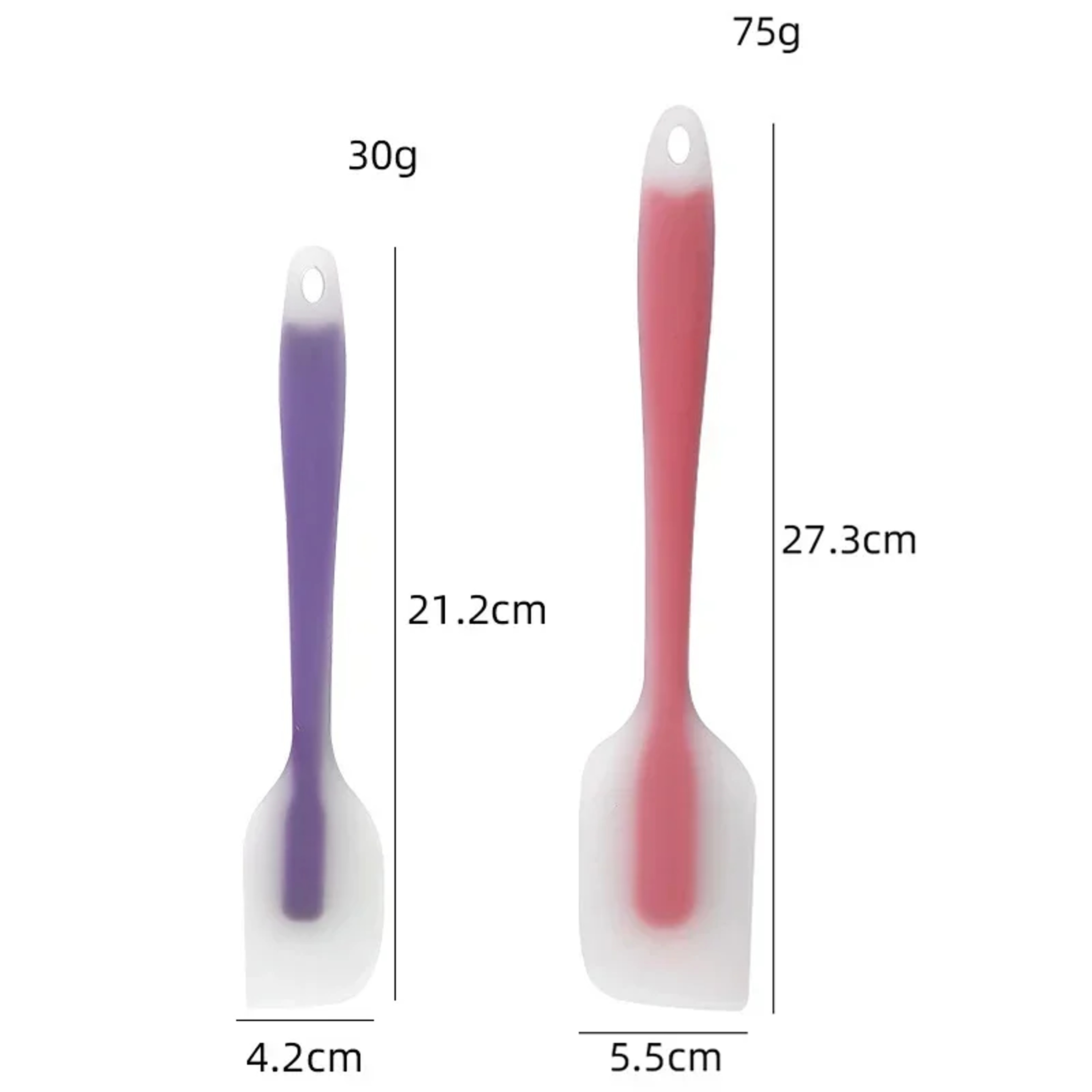 Heat Resistant Silicone Spatula For Baking Cooking  Mixing Non Stick Rubber Scraper 5