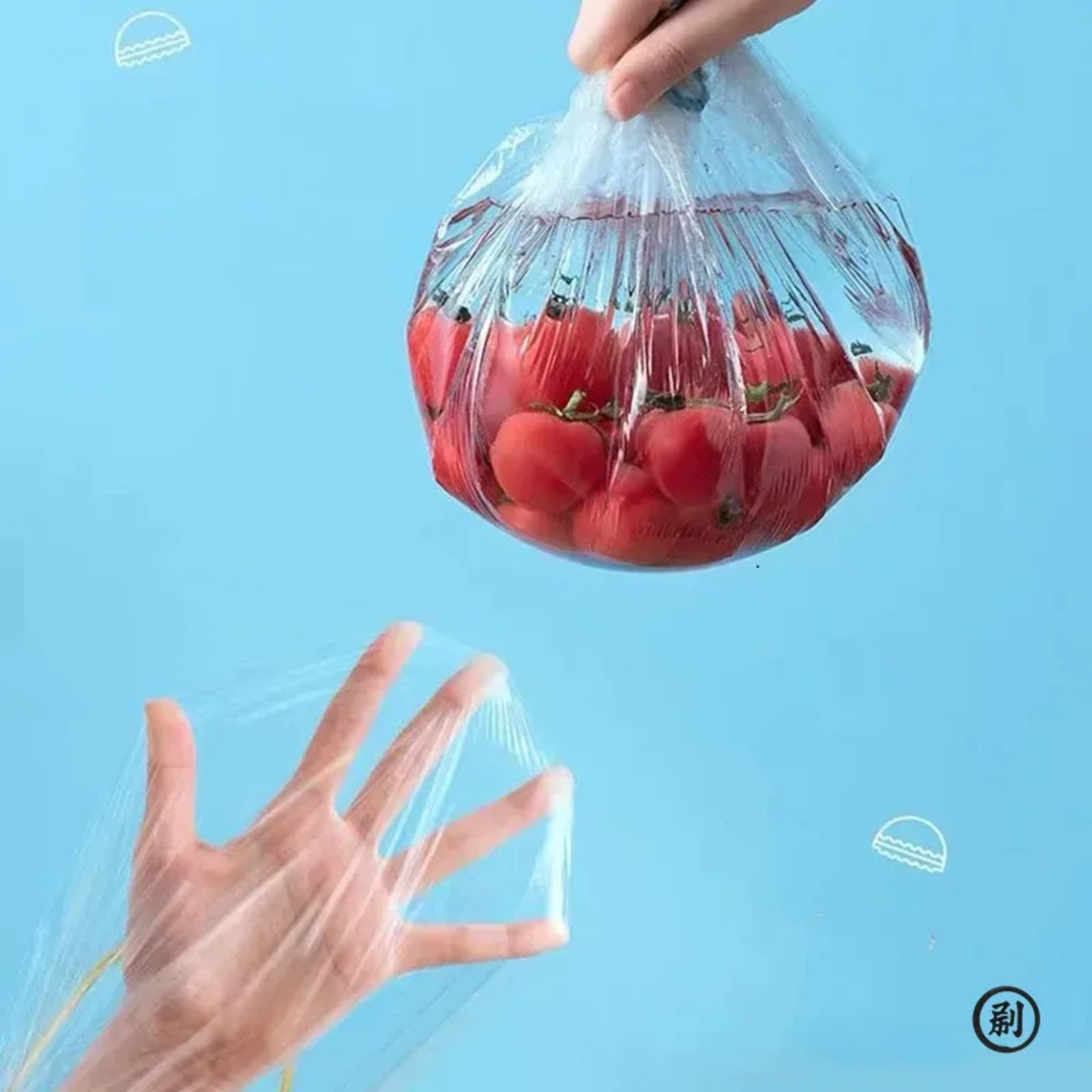 Elastic Food Covers Disposable Plastic Bowl Lids for Fresh Food Storage – view 5