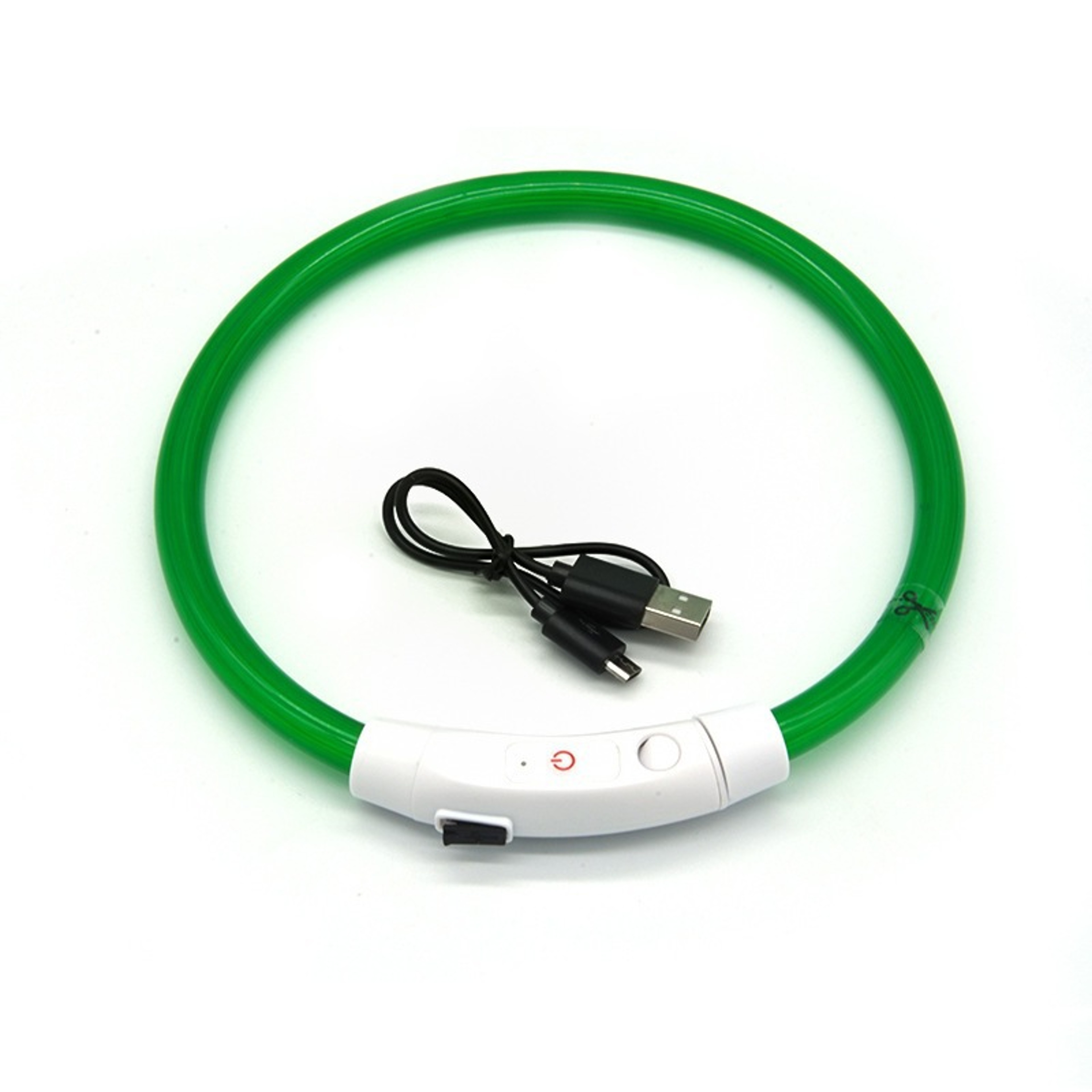 USB Rechargeable LED Dog Collar For Night Safety Light Up Glowing Pet Collar 6