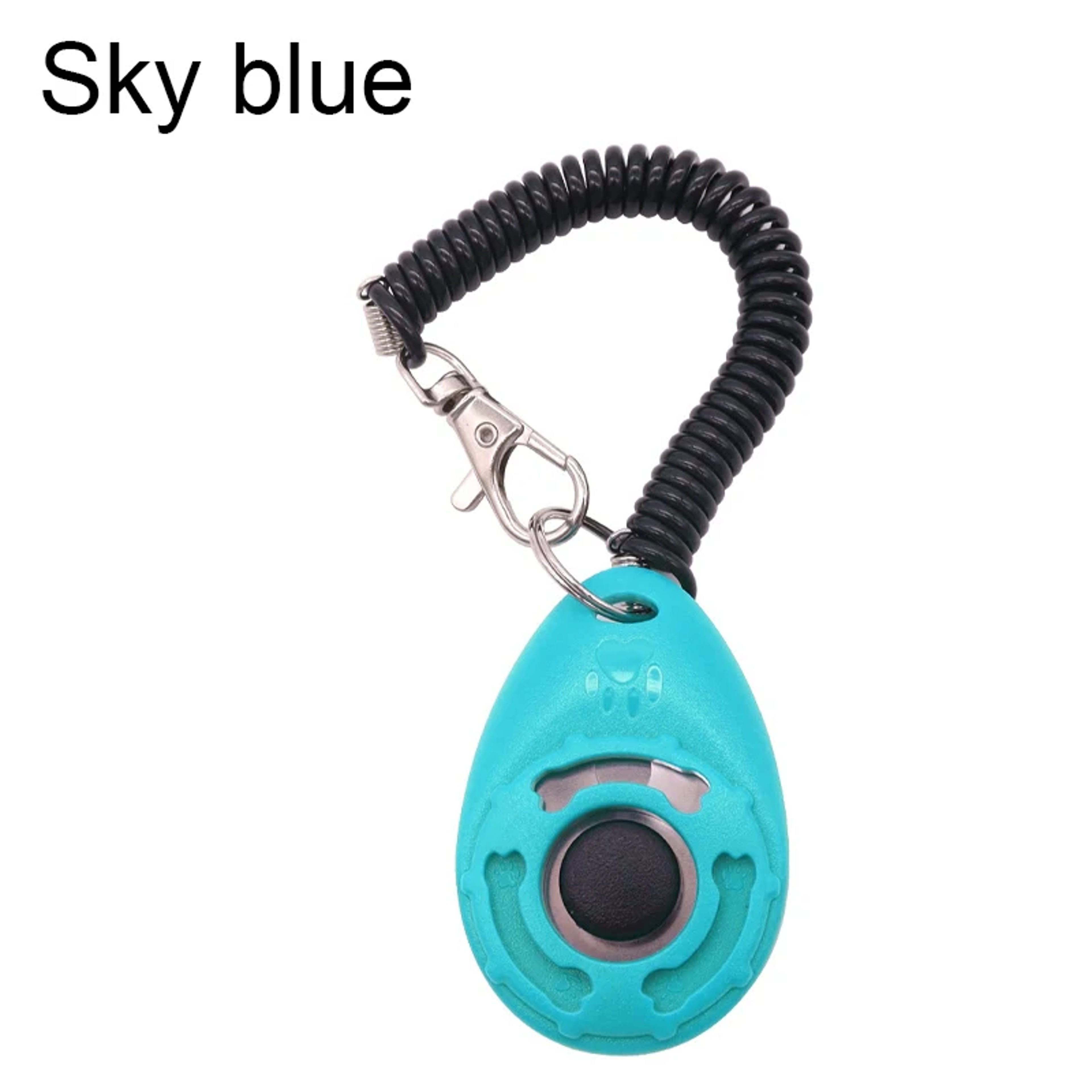 Adjustable Dog Training Clicker With Wrist Strap  Keychain For Positive Pet Training 8