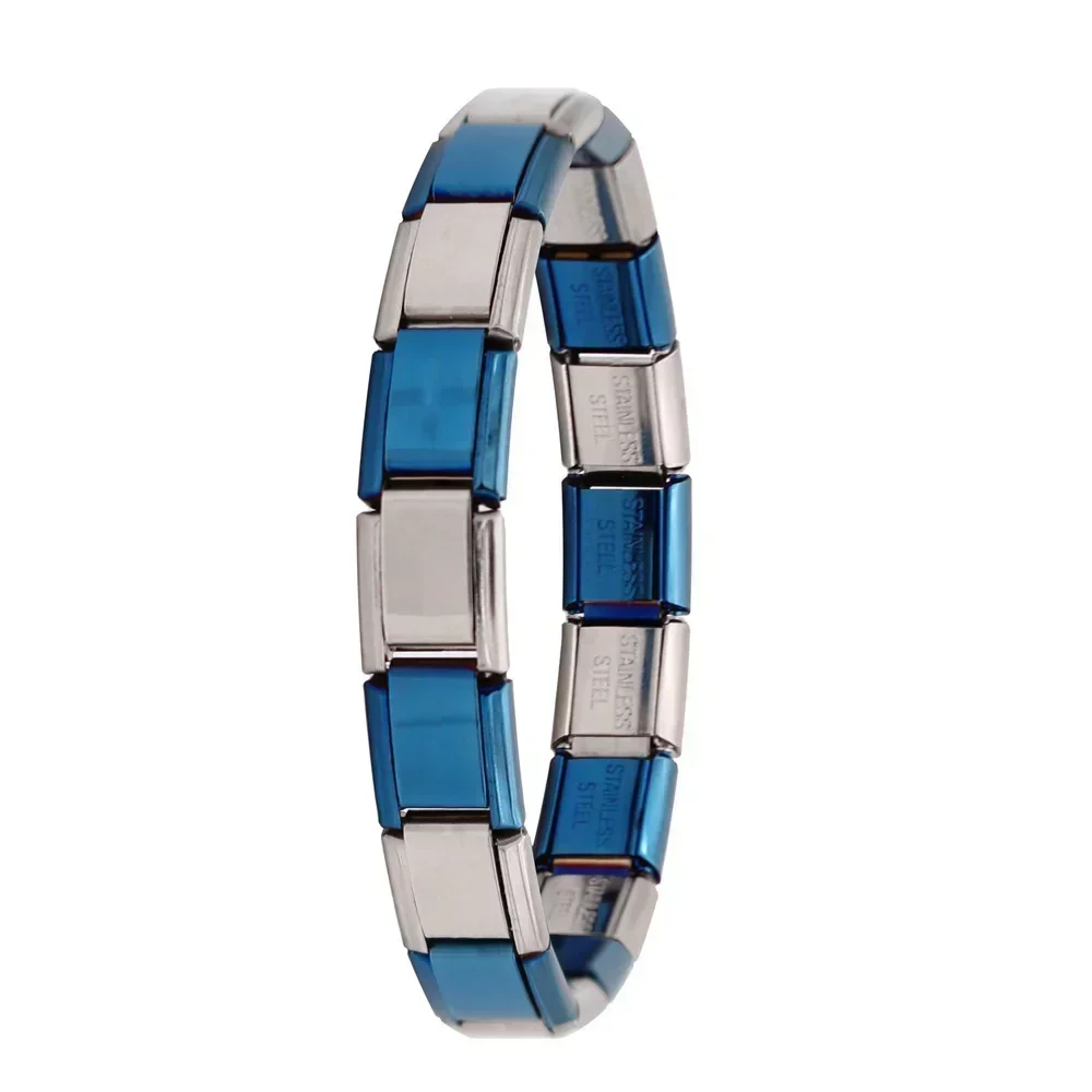 Hapiship Italian Charm Bracelet For Women Stainless Steel Elastic DIY Charm Bangle 20