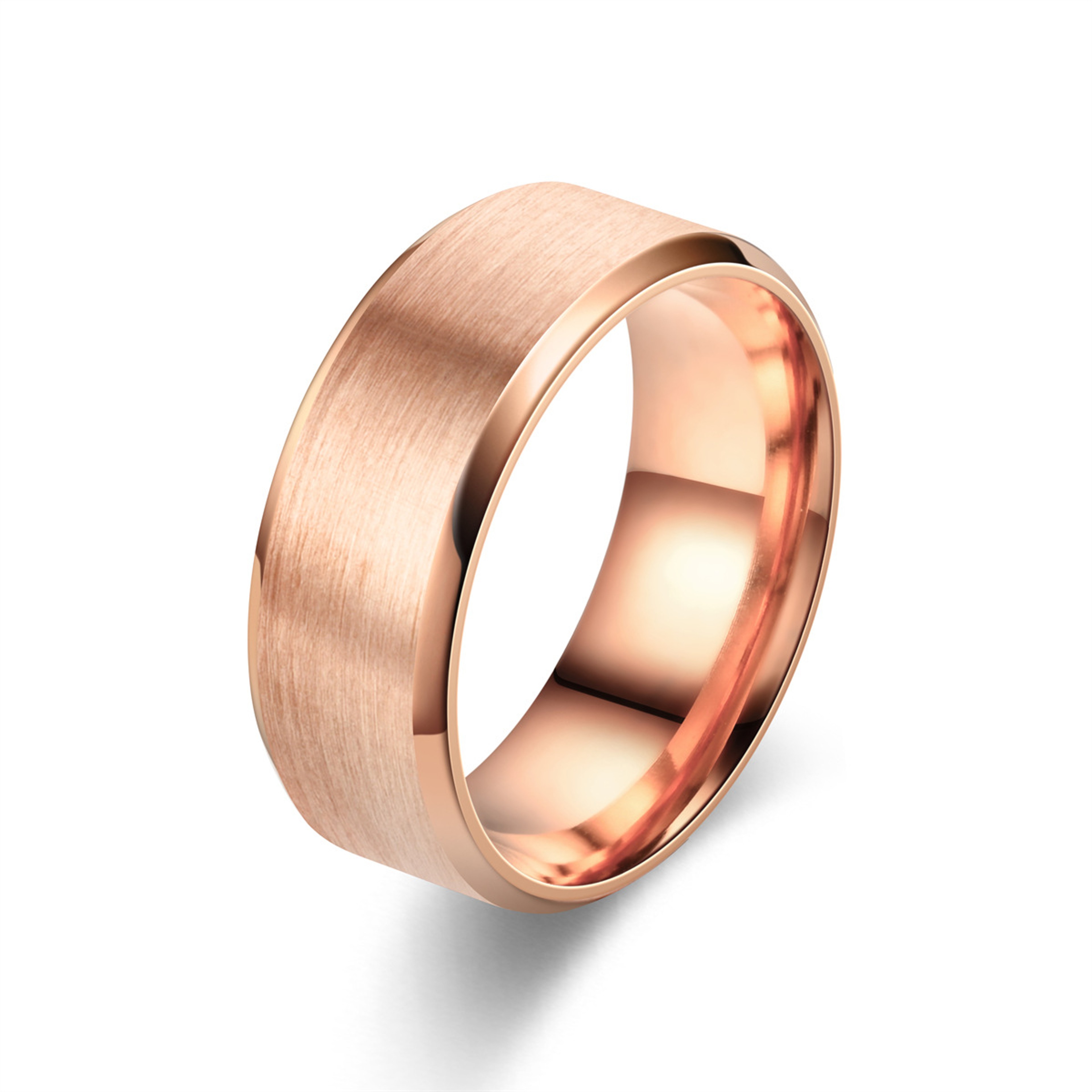 Stainless Steel Ring Matte Wedding Band For Men  Women Couples Jewelry 8