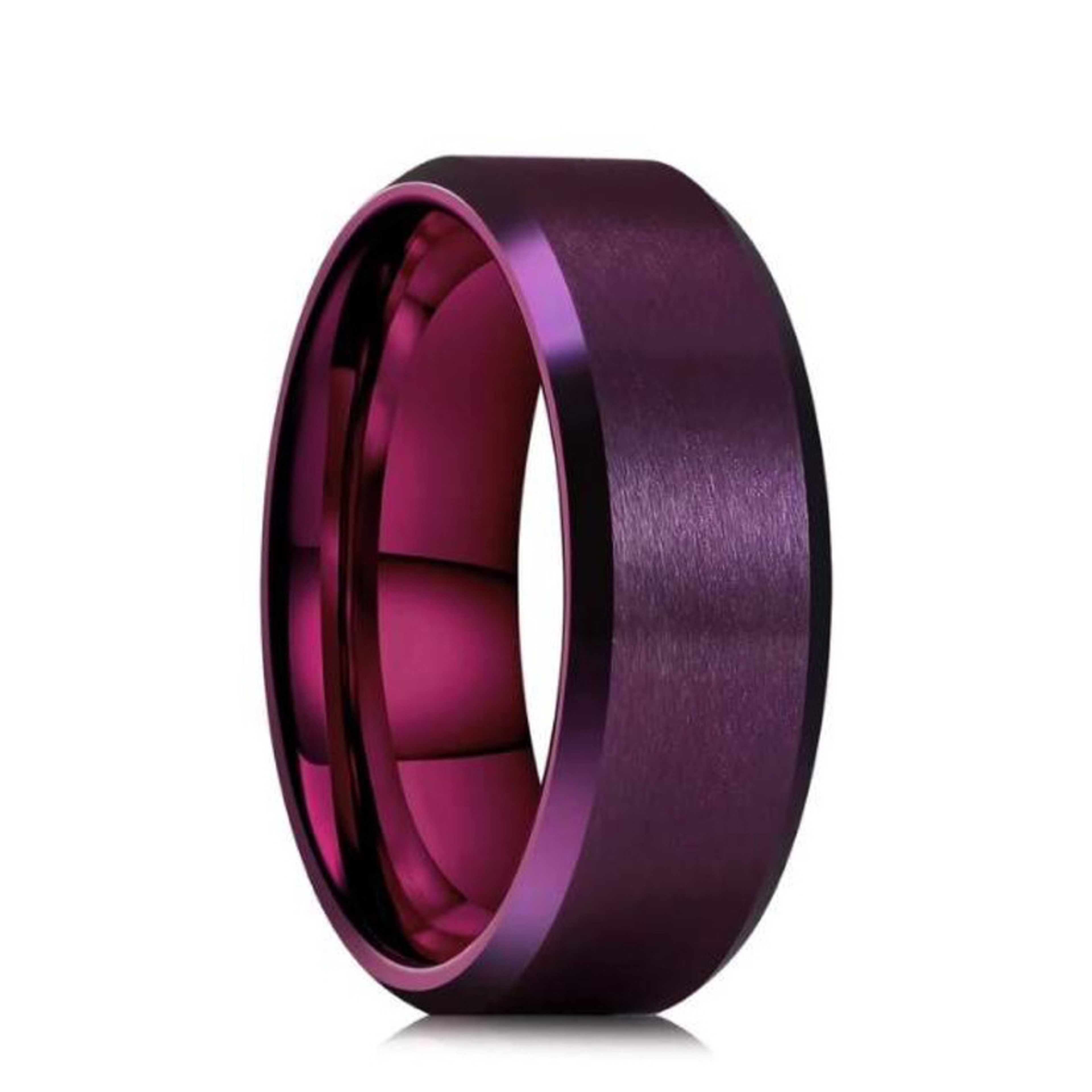 Stainless Steel Ring Matte Wedding Band For Men  Women Couples Jewelry 6