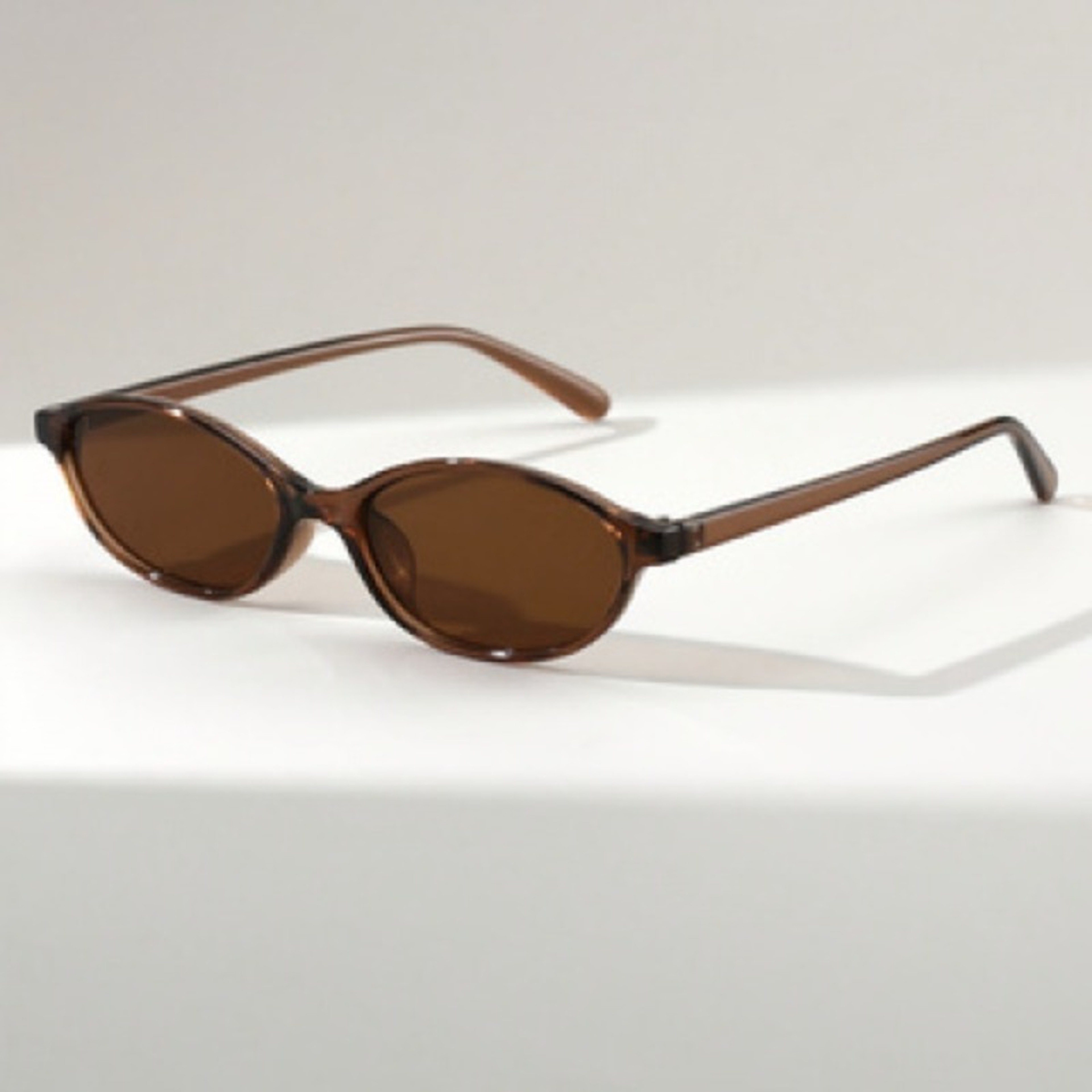 Minimalist Oval Sunglasses With Black Frame UV Protection For Men  Women 5
