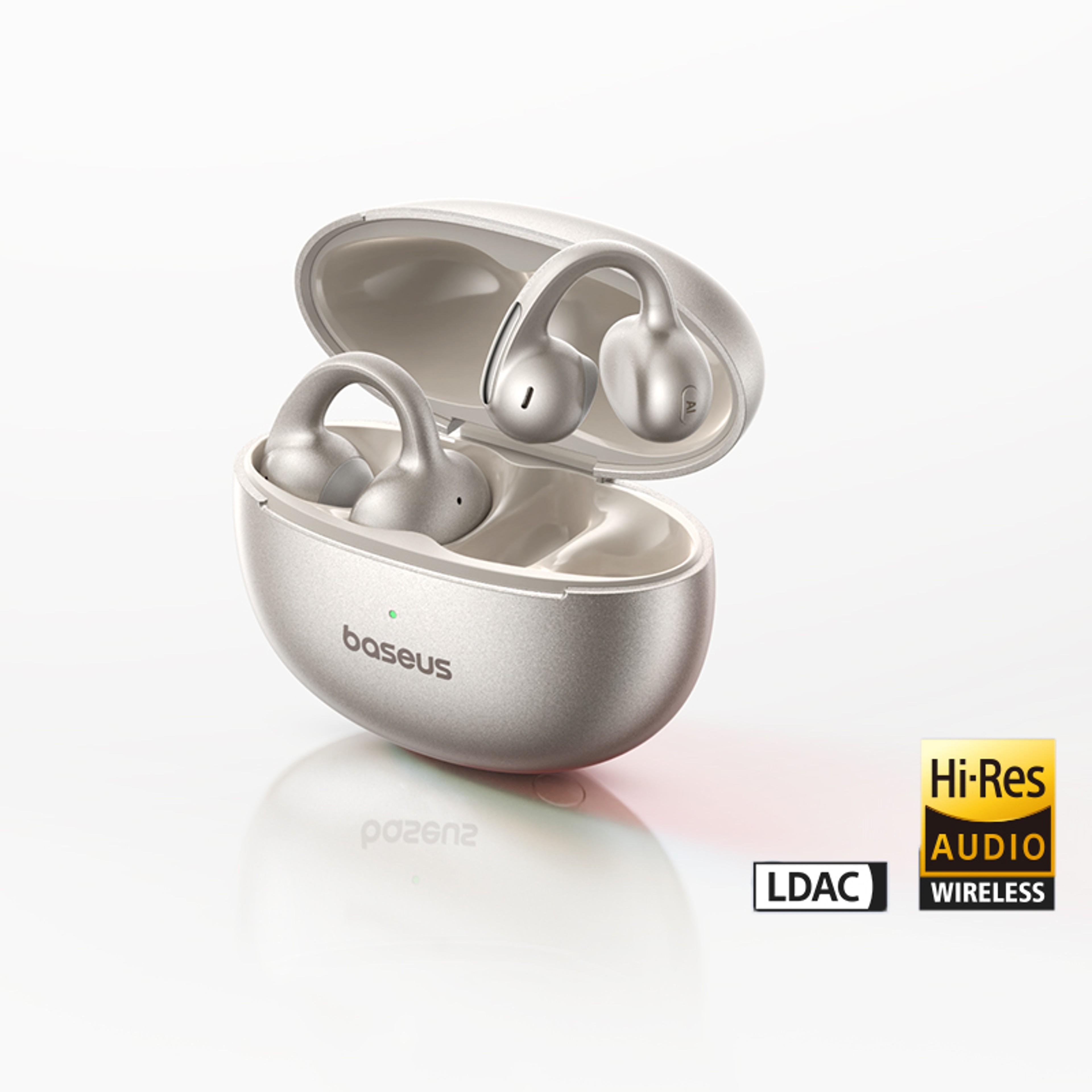 Baseus Pro Open Ear Earbuds Bluetooth Clip On Wireless Earphones With Mic ENC 8