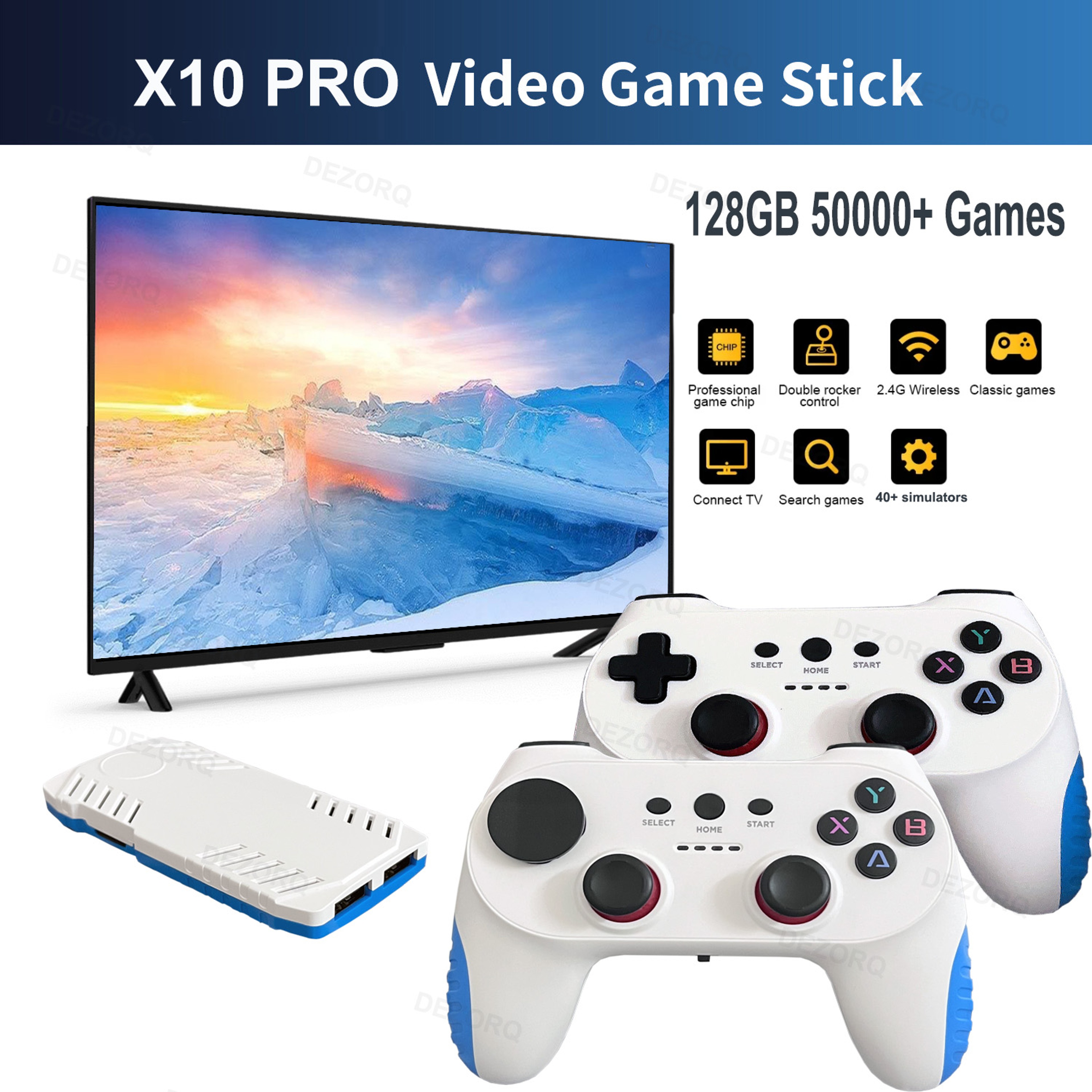 PRO Retro Game Console Game Stick with Dual Wireless Controllers & Games – view 6